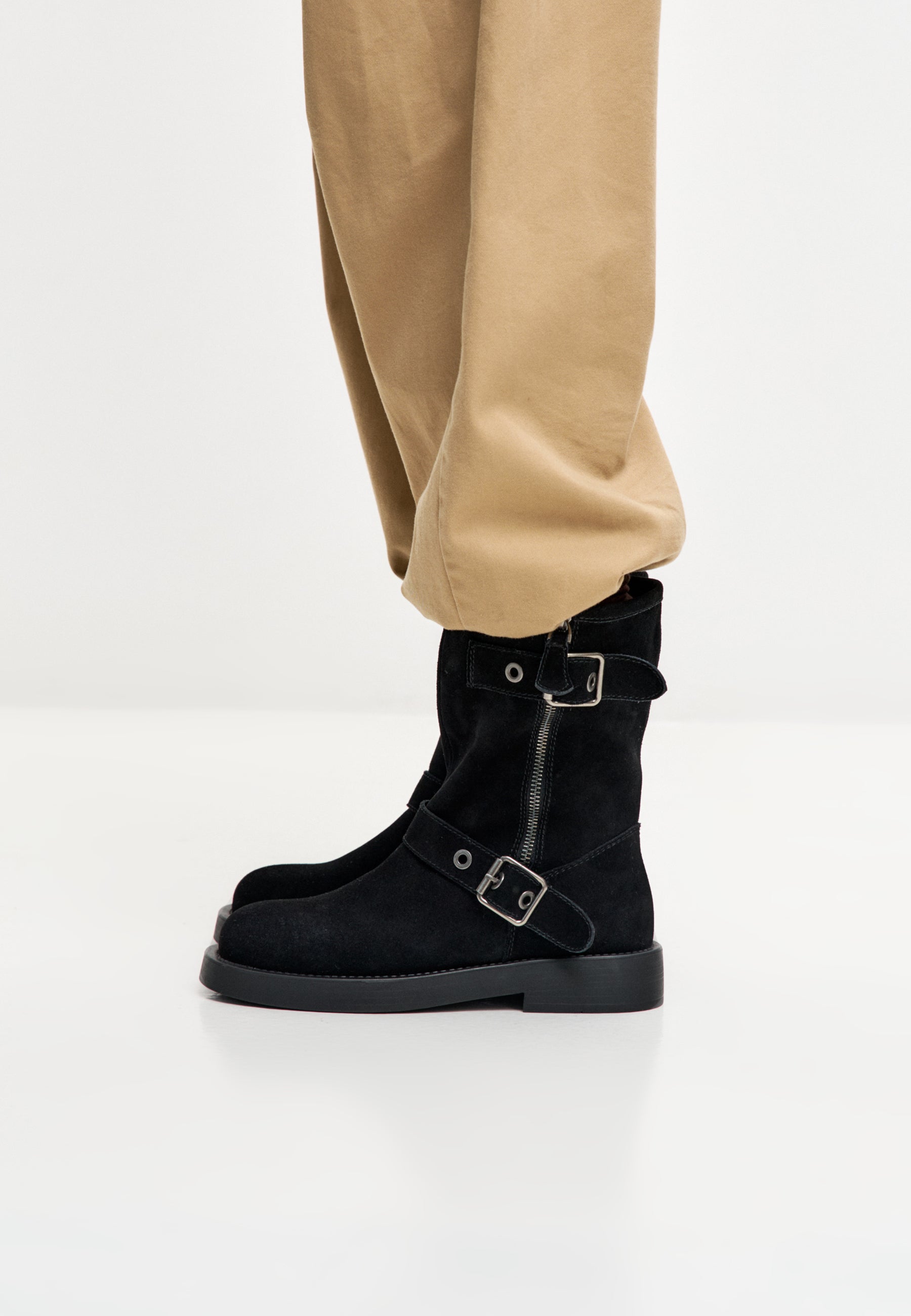 Rogue Schnalle Moto Boot - Schwarz