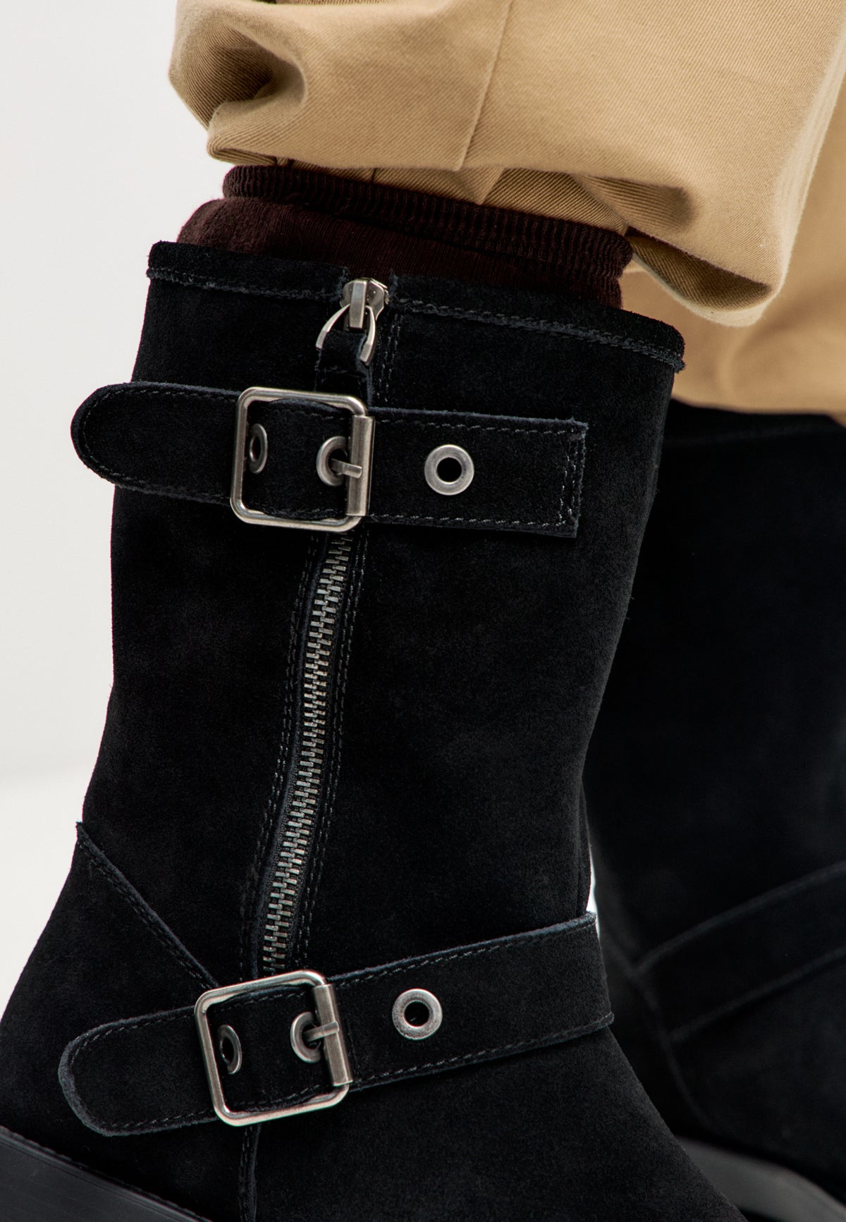 Rogue Schnalle Moto Boot - Schwarz