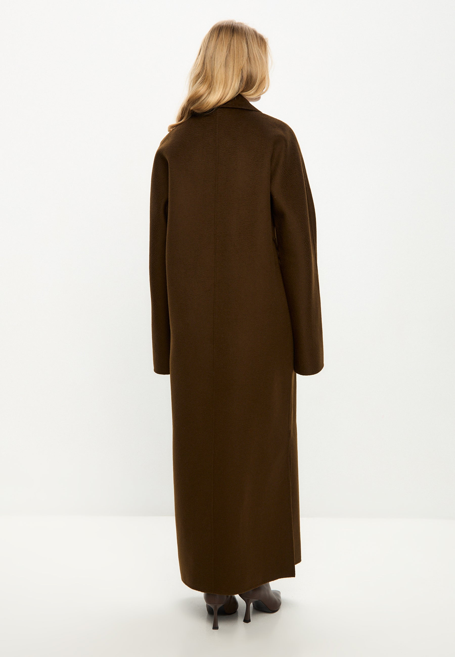 Classic Luxe Long Coat Rosie - Brown