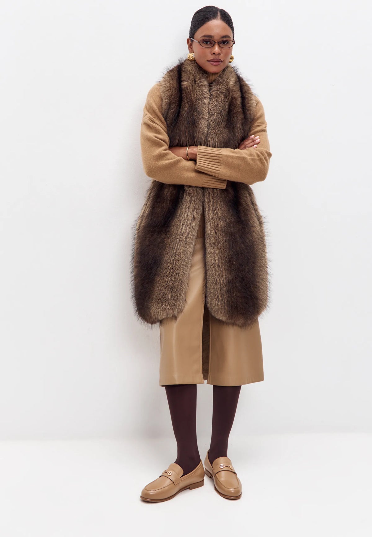 Leather Loafers Isabel - Beige