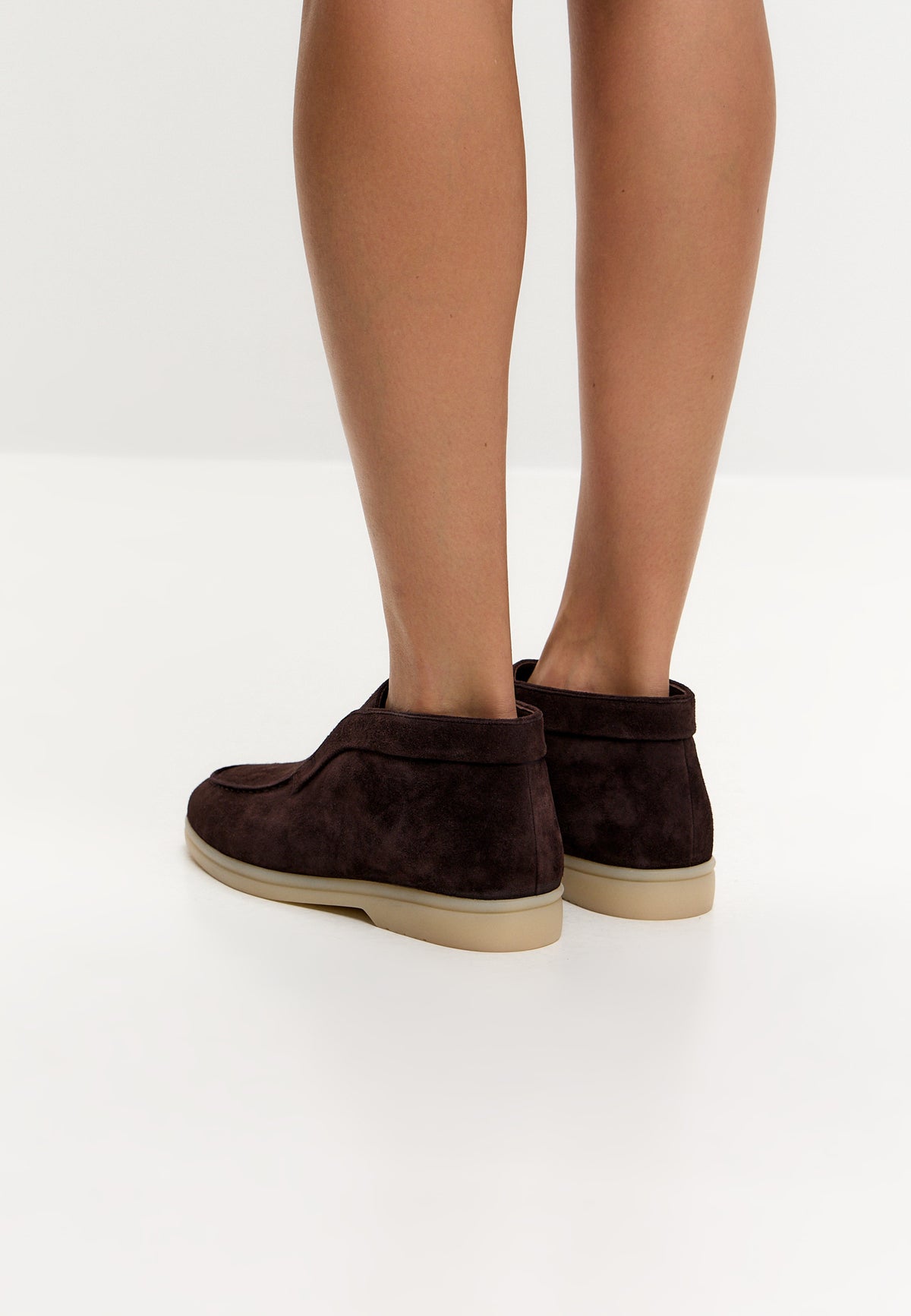 Loafers Wool Step High z wełny – Brązowy