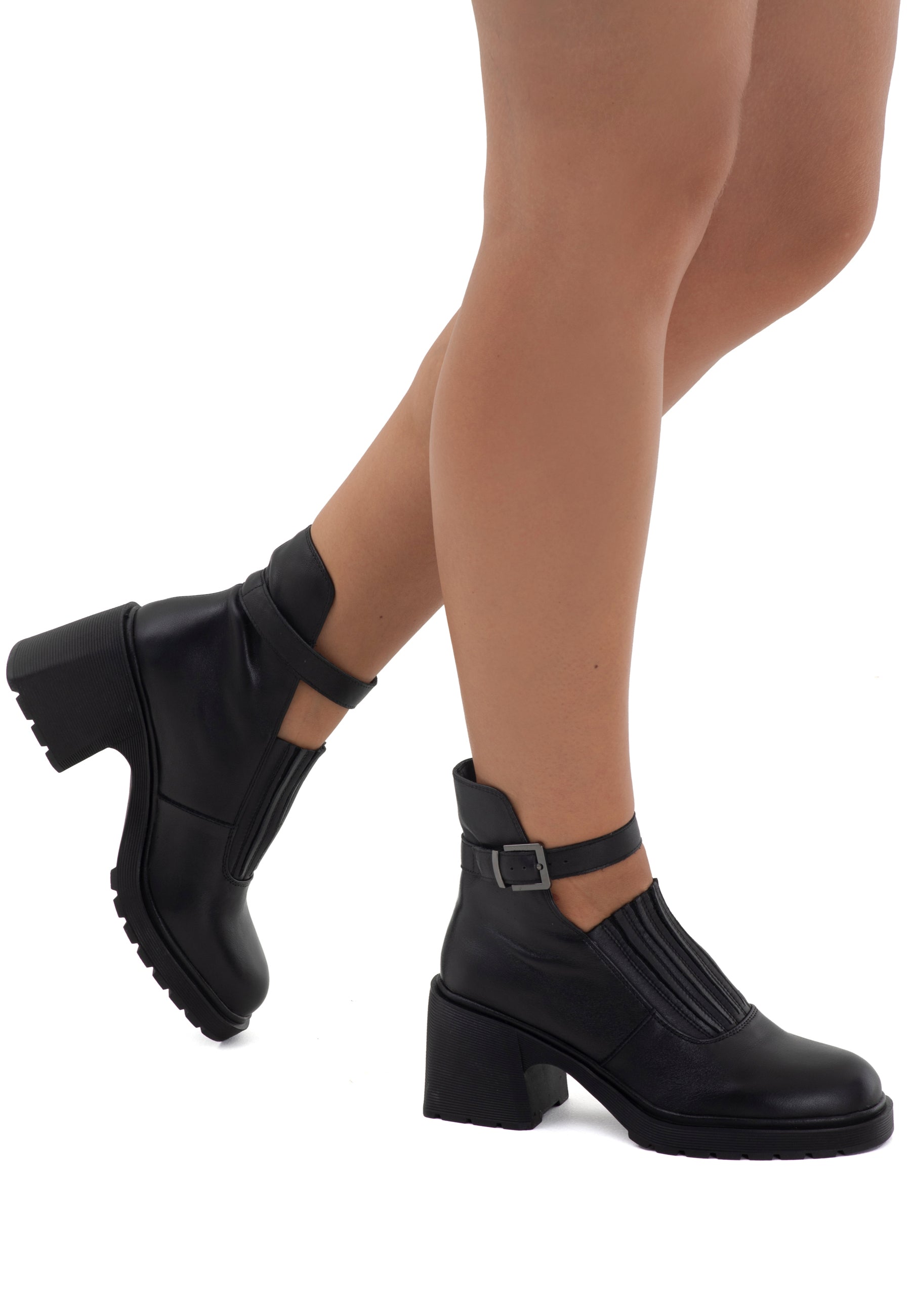 Block Heel Stylish Ankle Boots