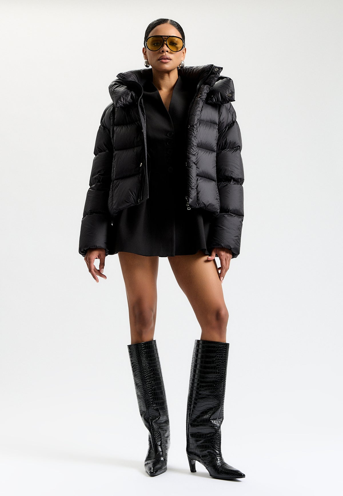 Croc Queen Knee Boots