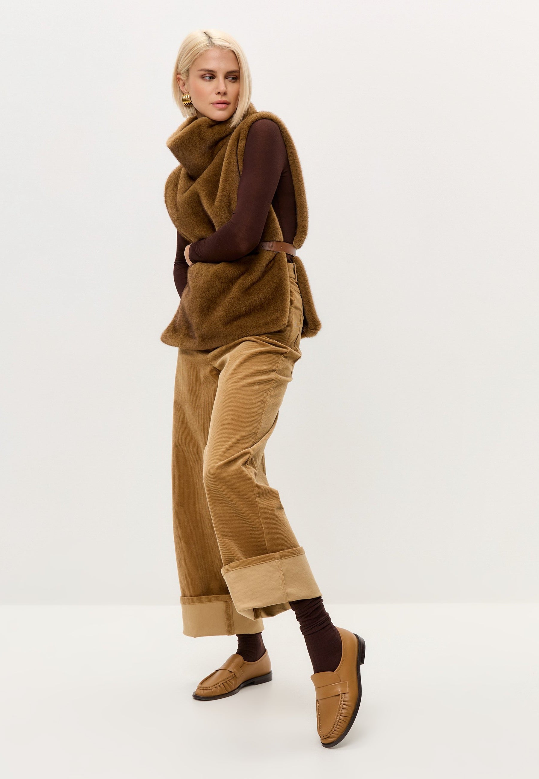 Leather Loafers Isabel - Beige