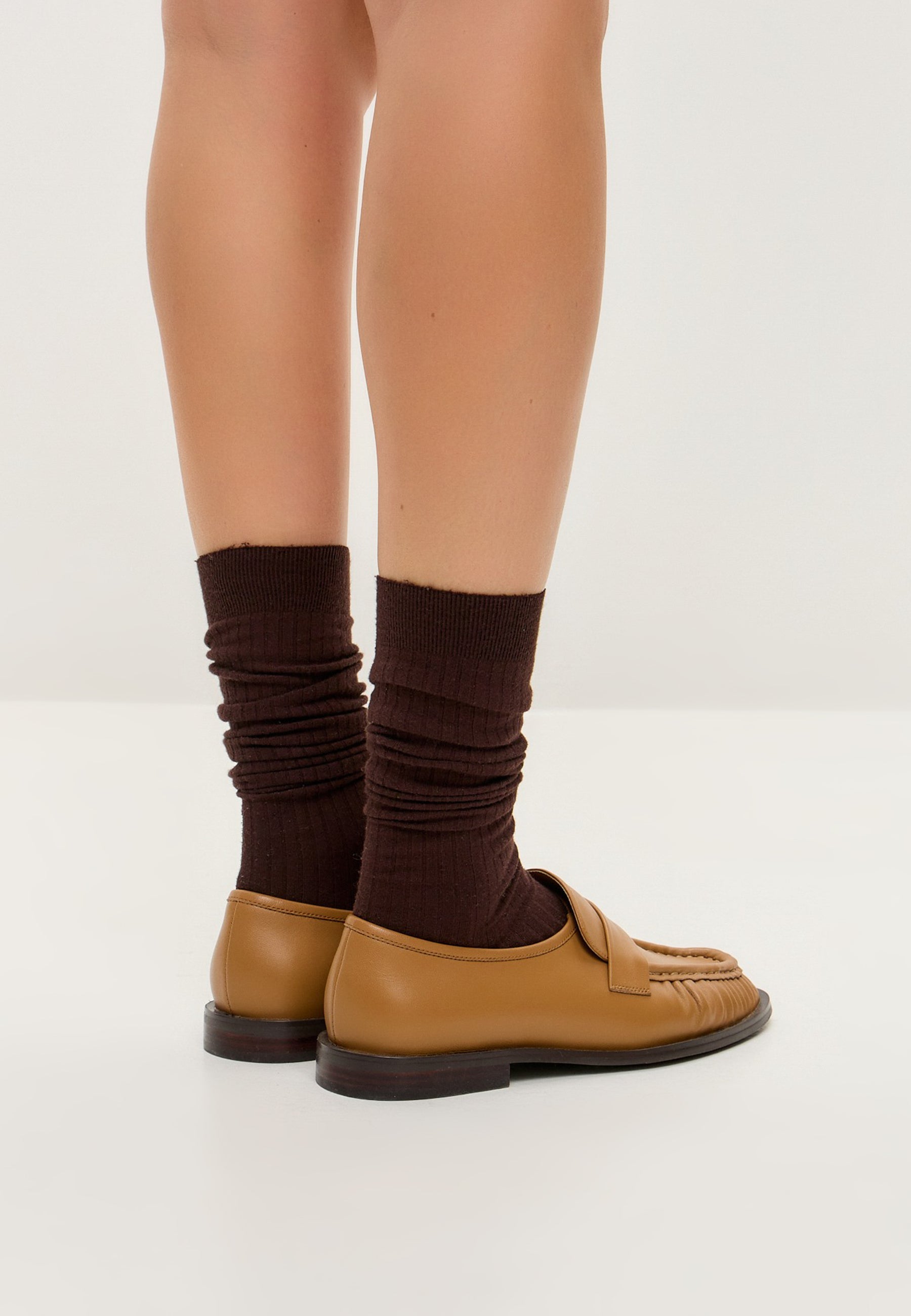 Leather Loafers Isabel - Beige