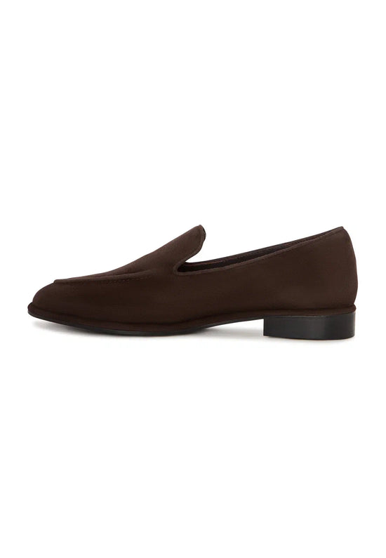 Klassische Loafers aus Samt - Braun