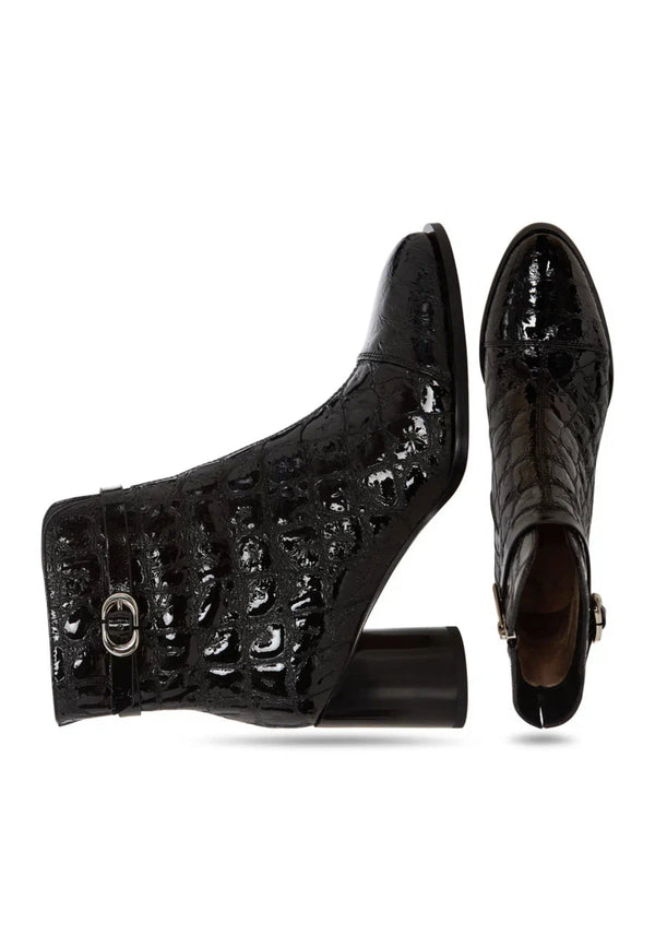 Midnight Croc Block Boots
