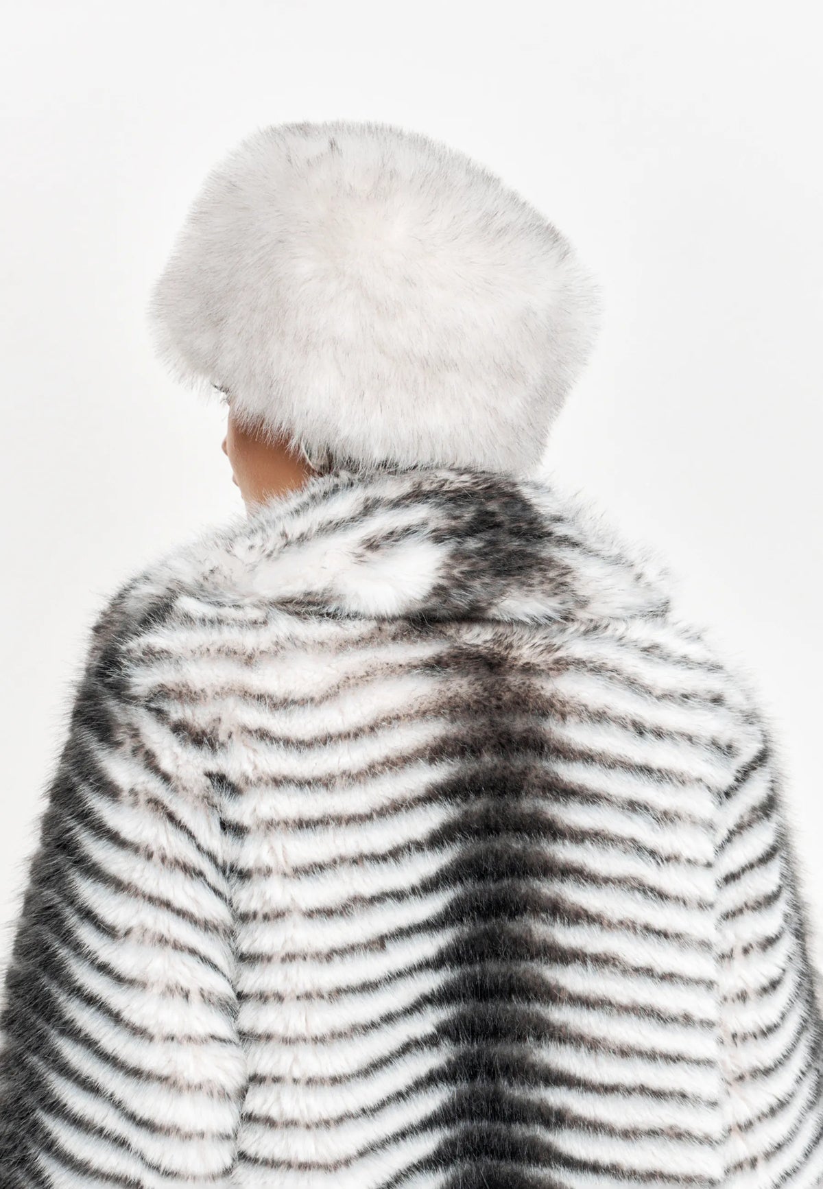 Faux Fur Hat – White