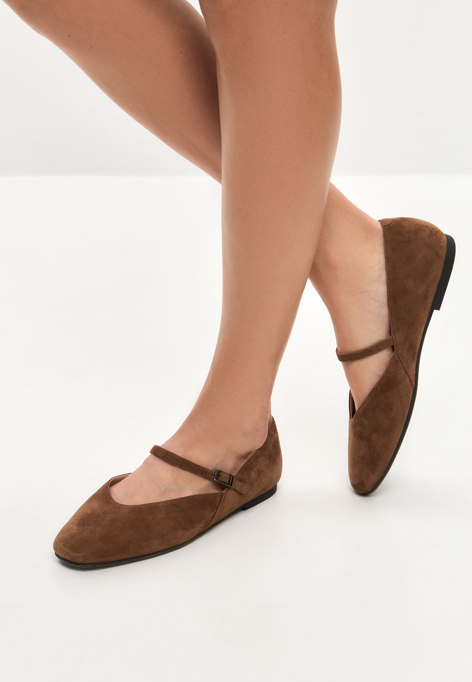 Elegant Suede Mary Janes