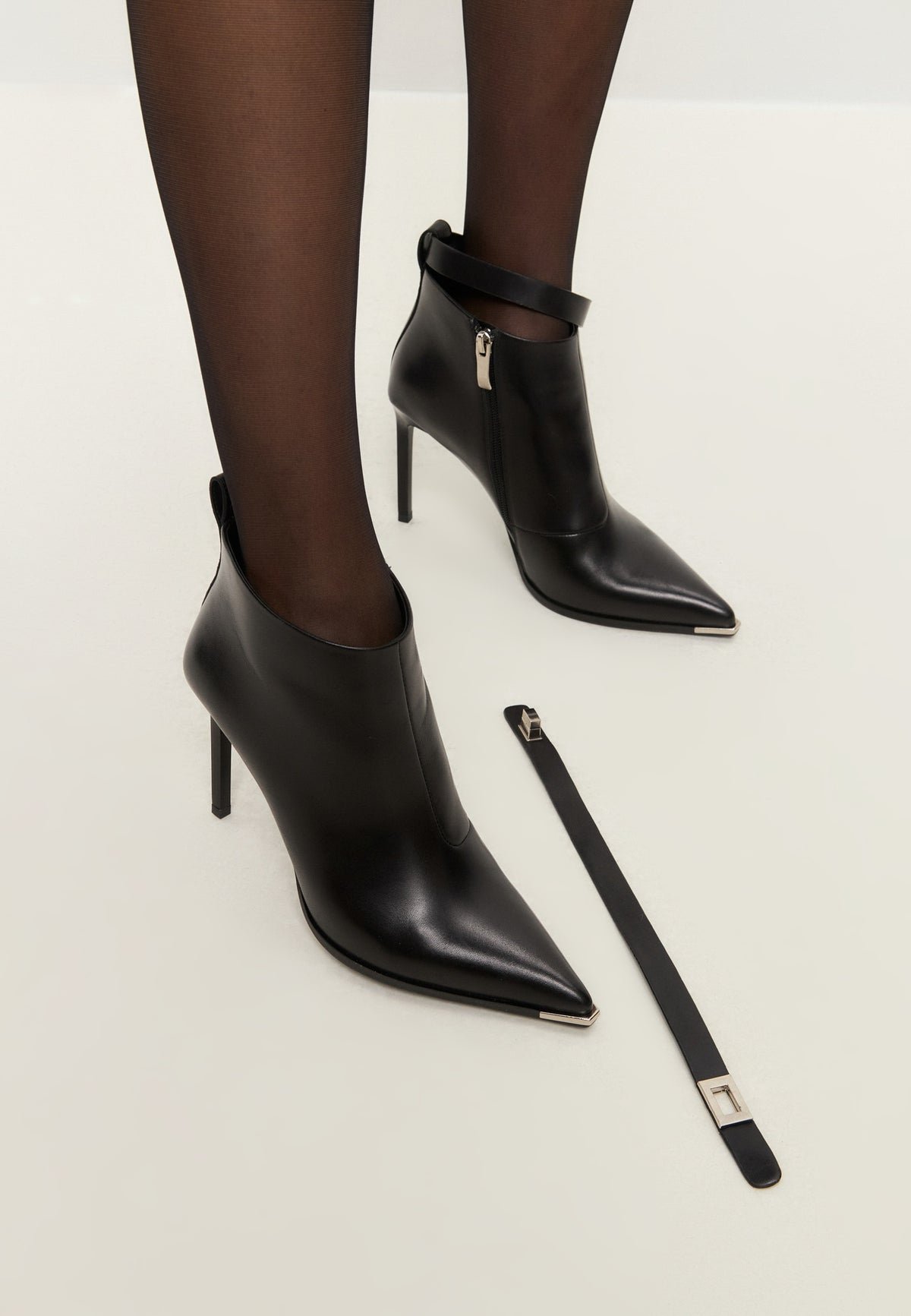 Midnight Charm Stiletto Boots - Black