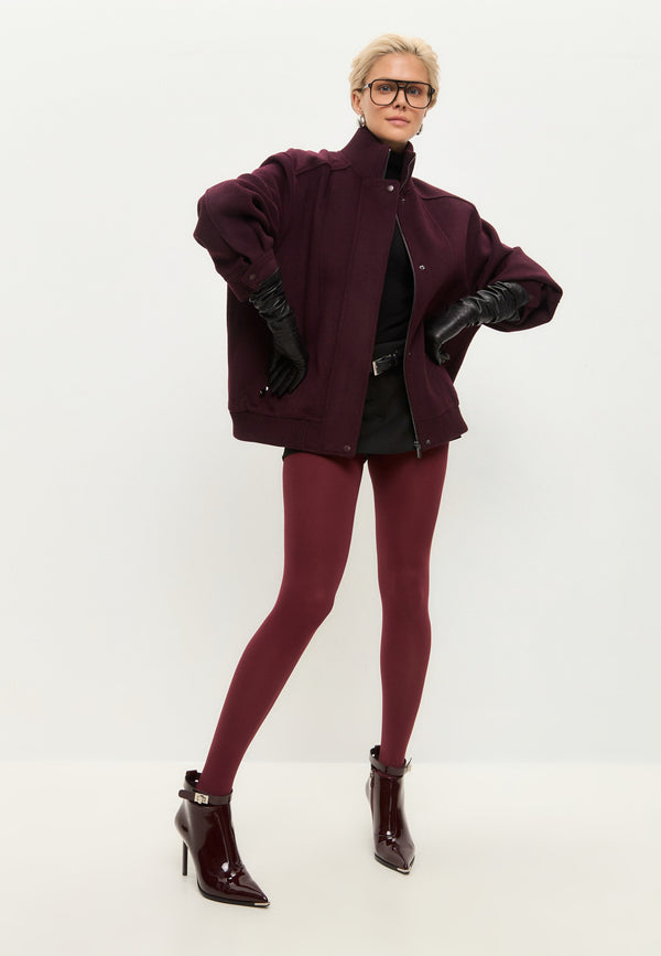 Midnight Charm Stiletto Boots - Bordeaux