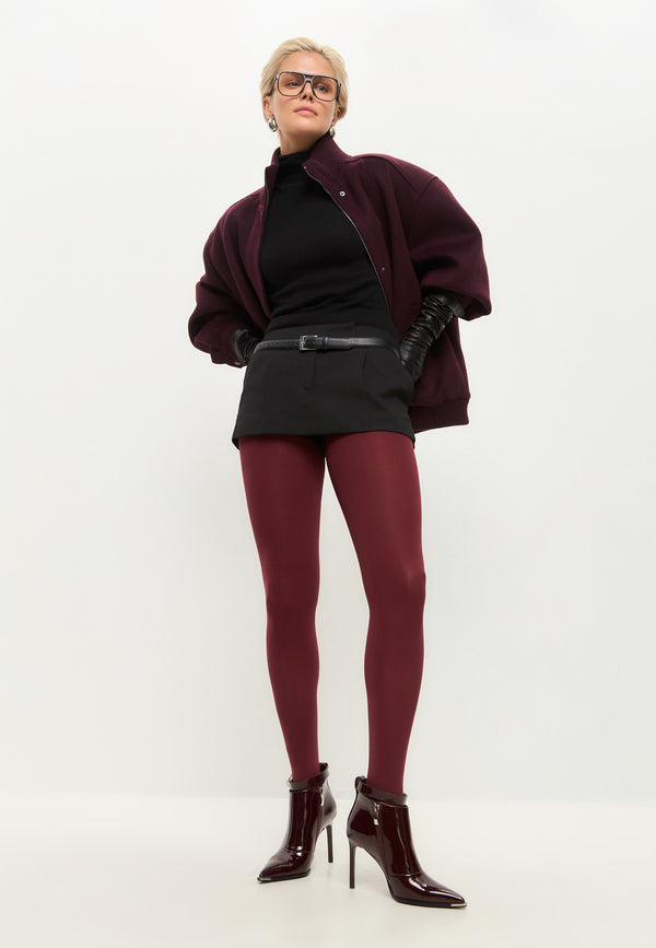 Midnight Charm Stiletto Boots - Bordeaux