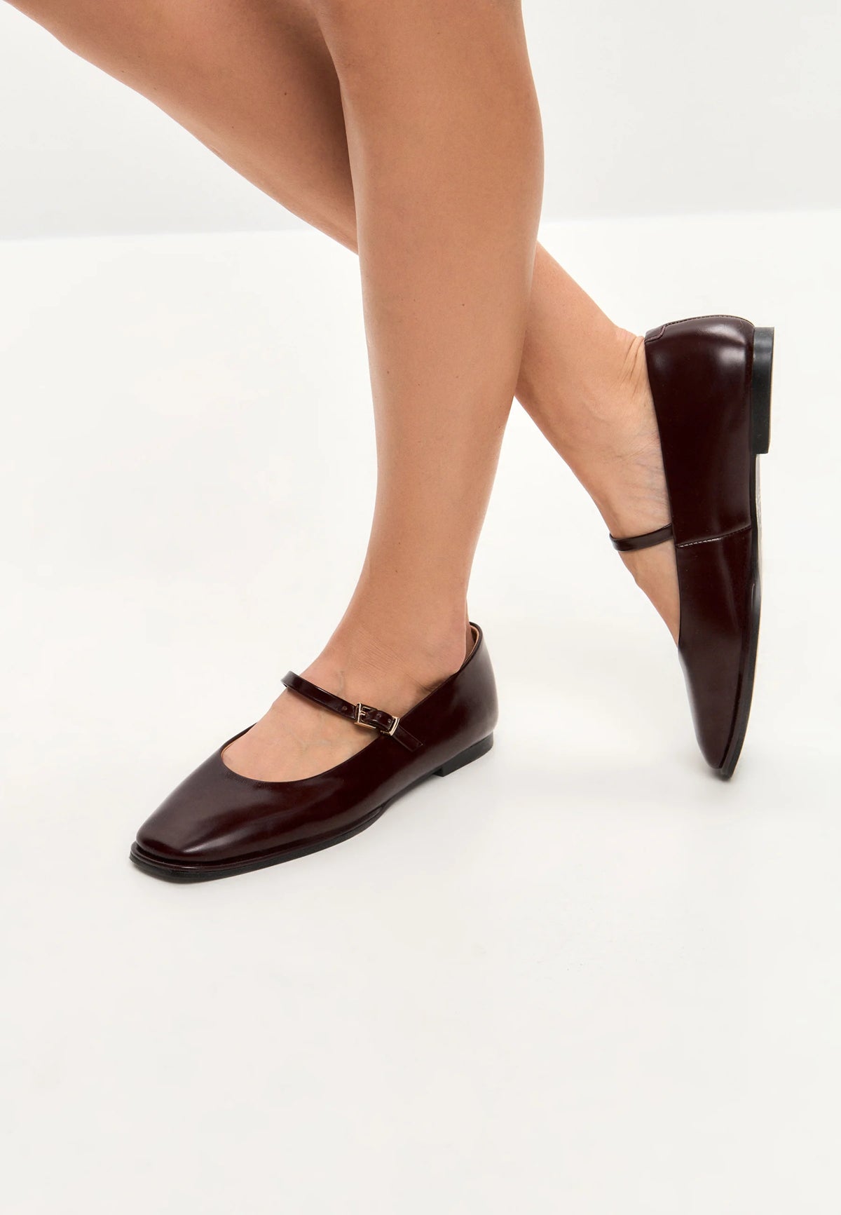 Classic Mary Jane Flats - Bordeaux