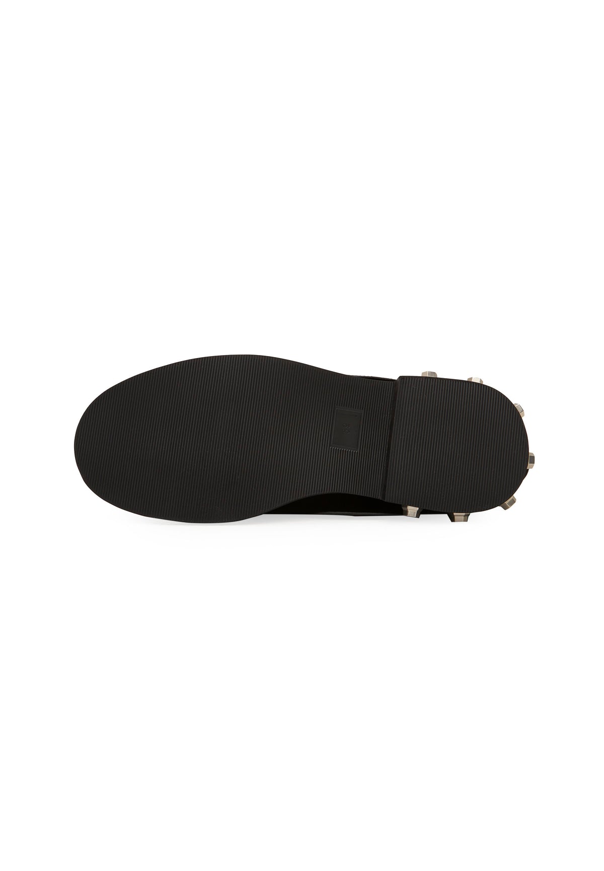 Mules de piel con tacón escultural – Negro
