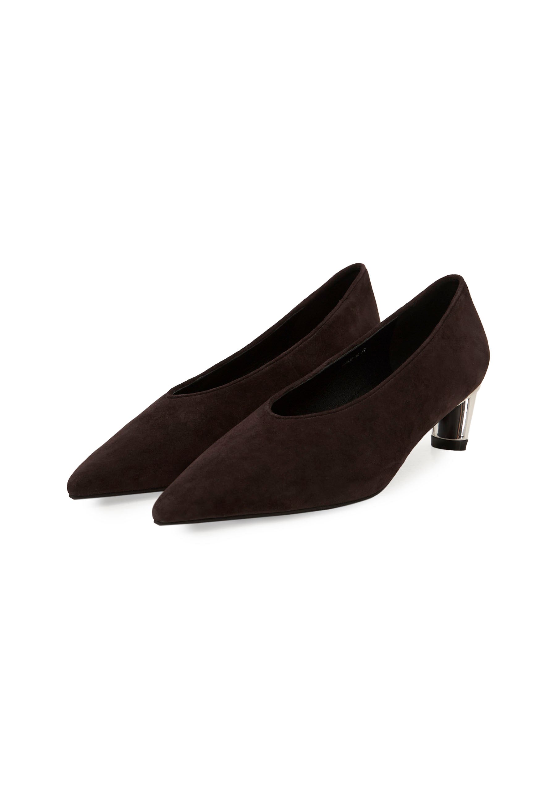 Suede Pumps – Brown