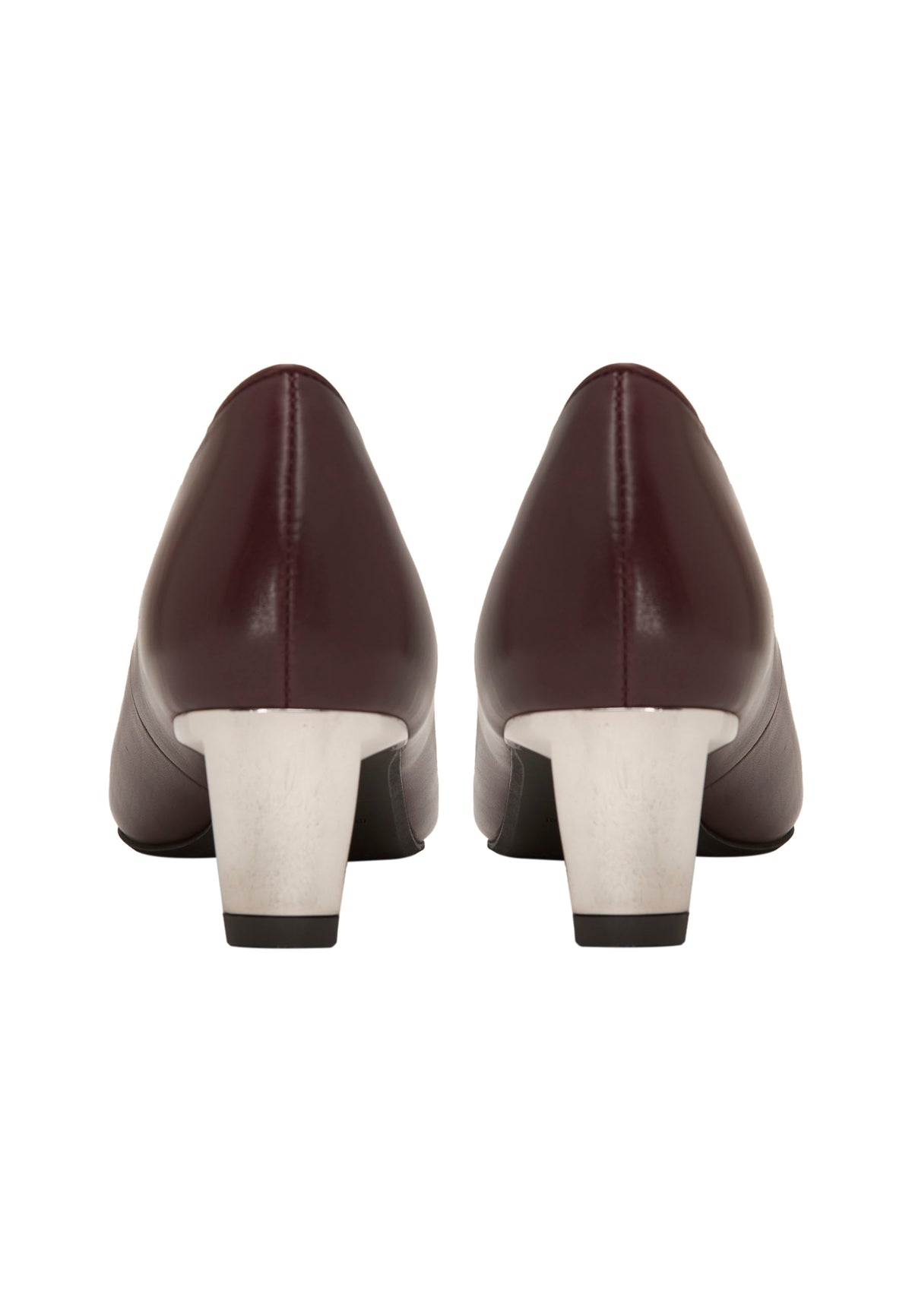 Leather Pumps – Burgundy