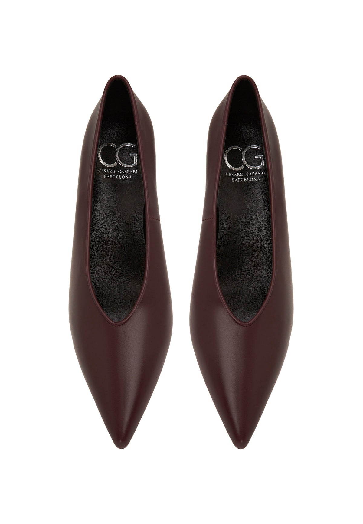 Leather Pumps – Burgundy