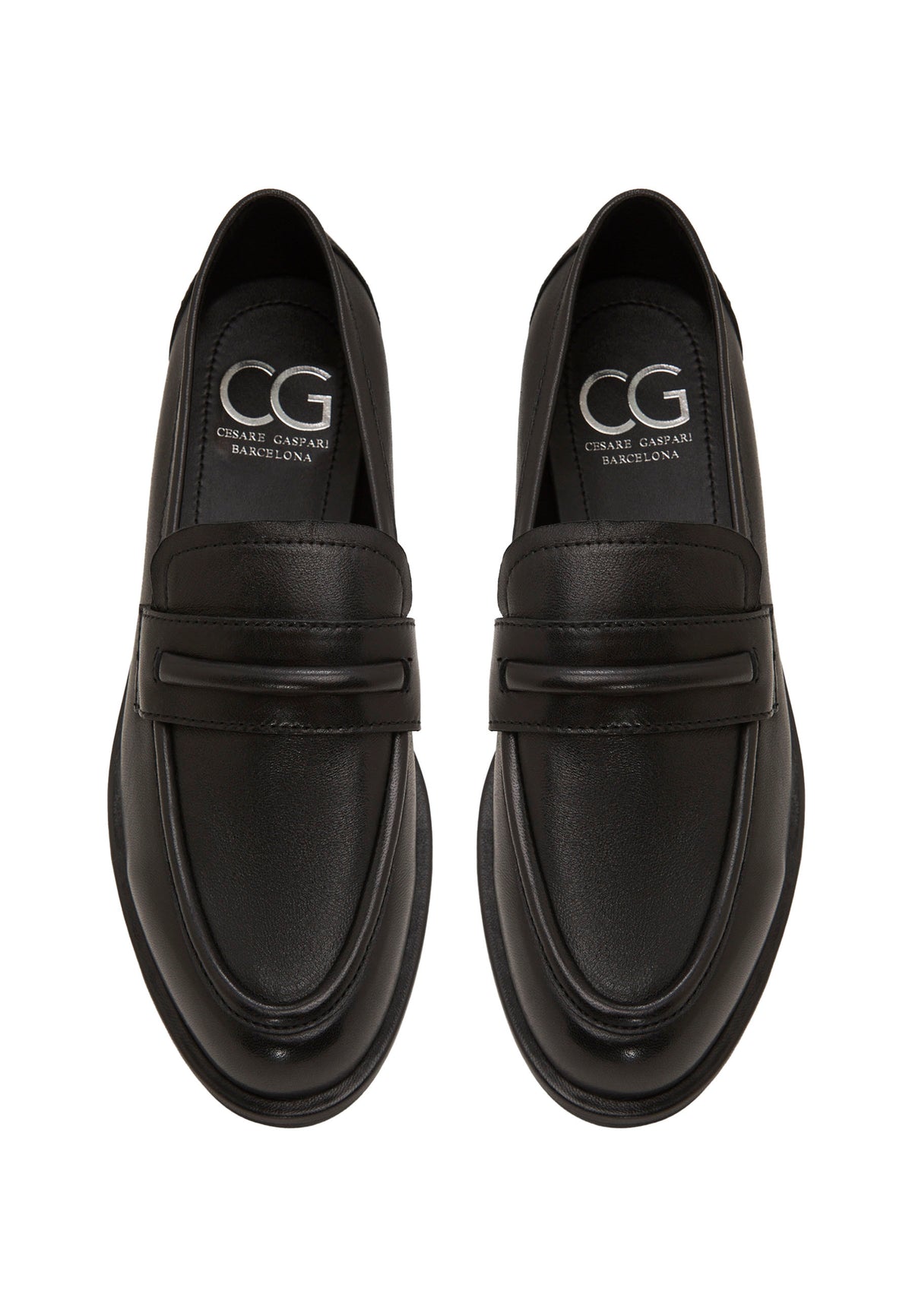 Classic Penny Loafers – Black