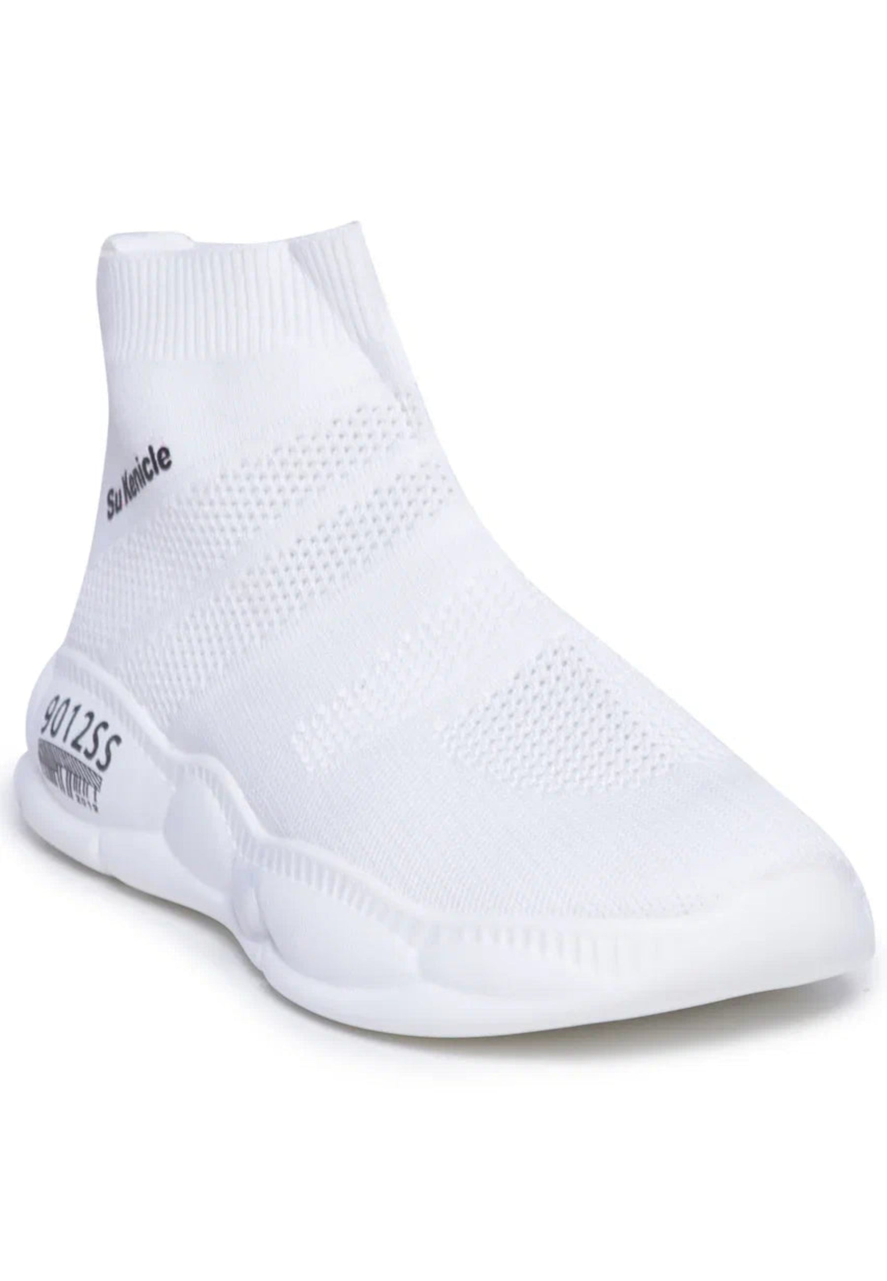 Knit Sock Sneakers - White