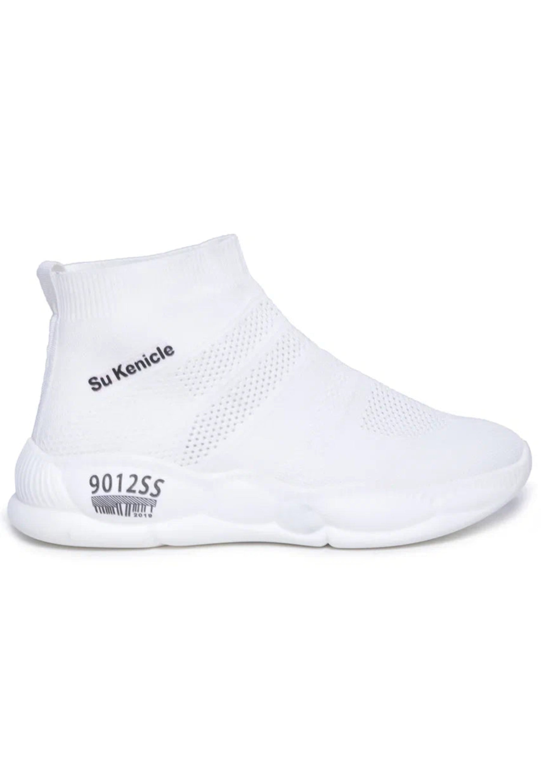 Knit Sock Sneakers - White