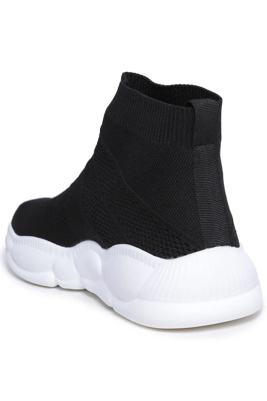 Knit Sock Sneakers - Black