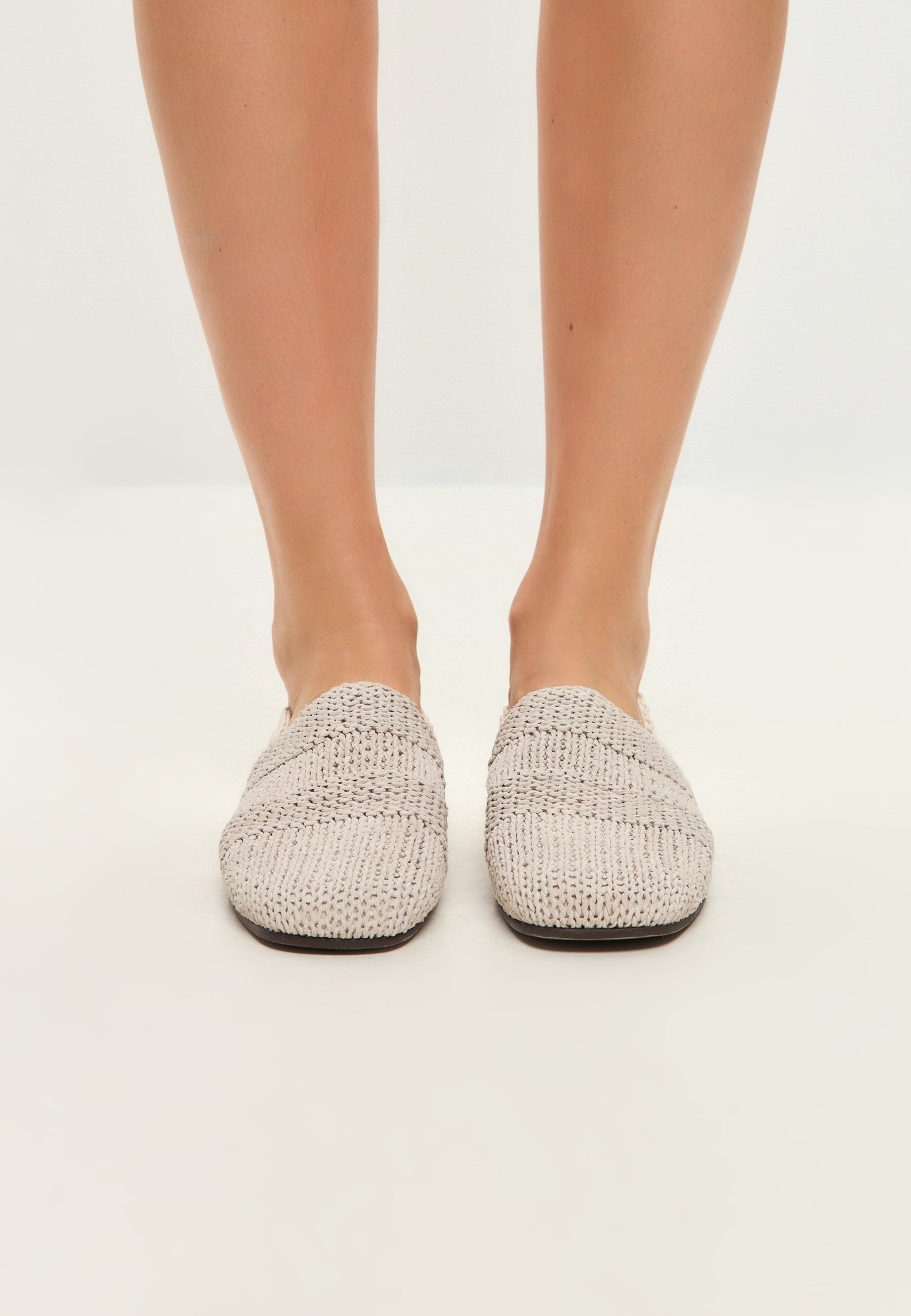 Knitted Slip-On Ballerinas