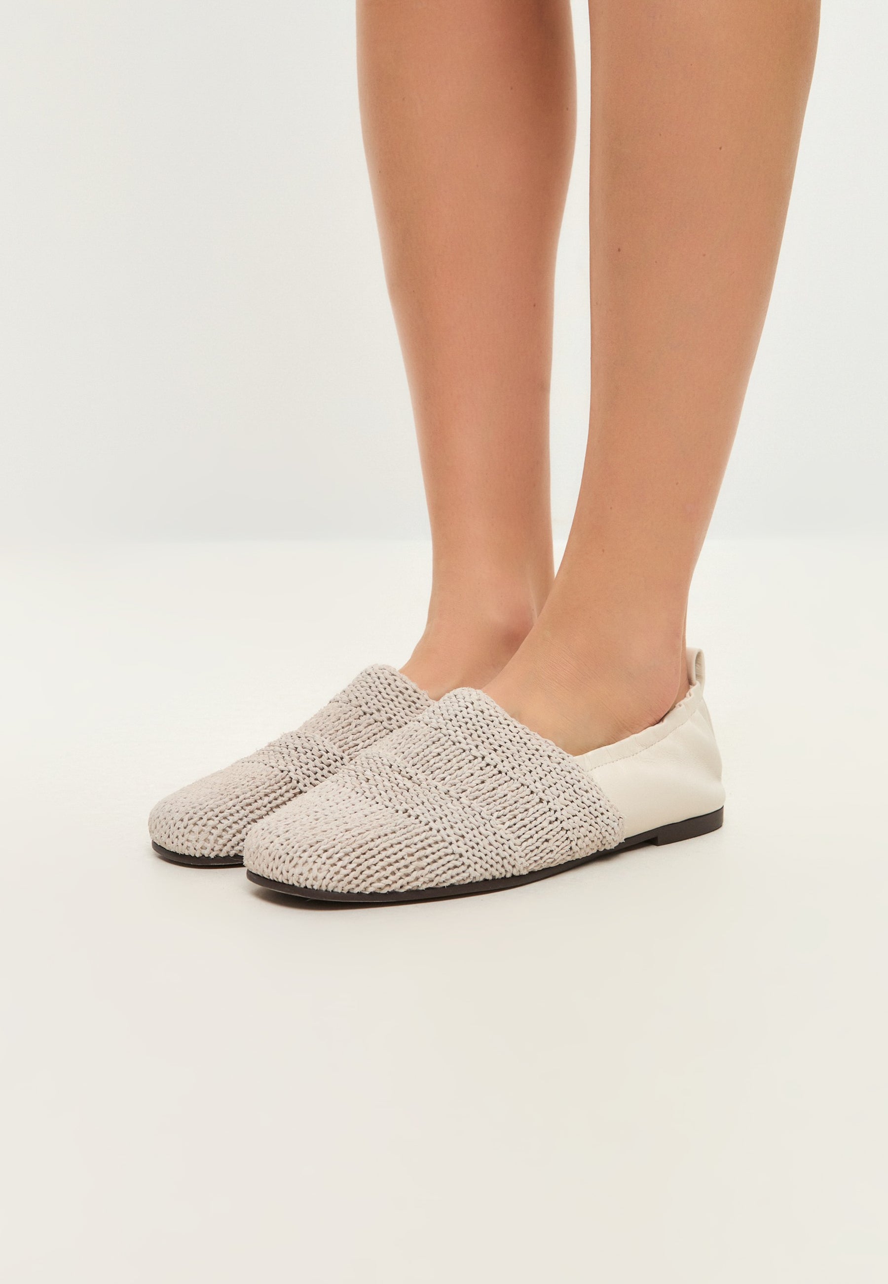 Knitted Slip-On Ballerinas