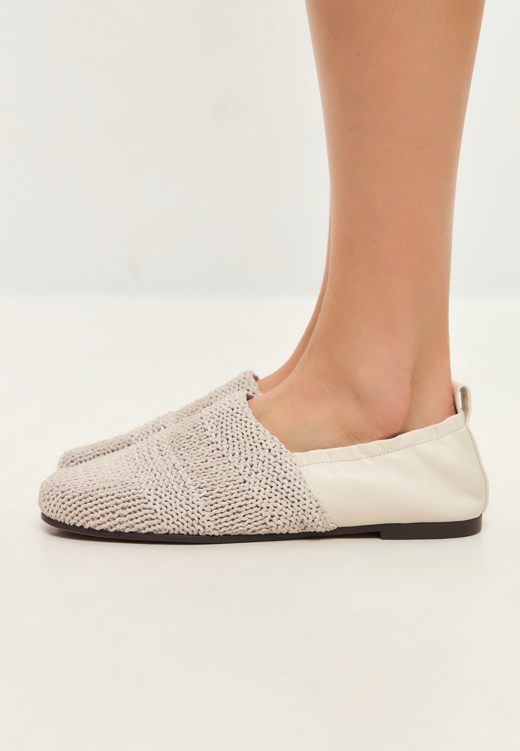 Knitted Slip-On Ballerinas