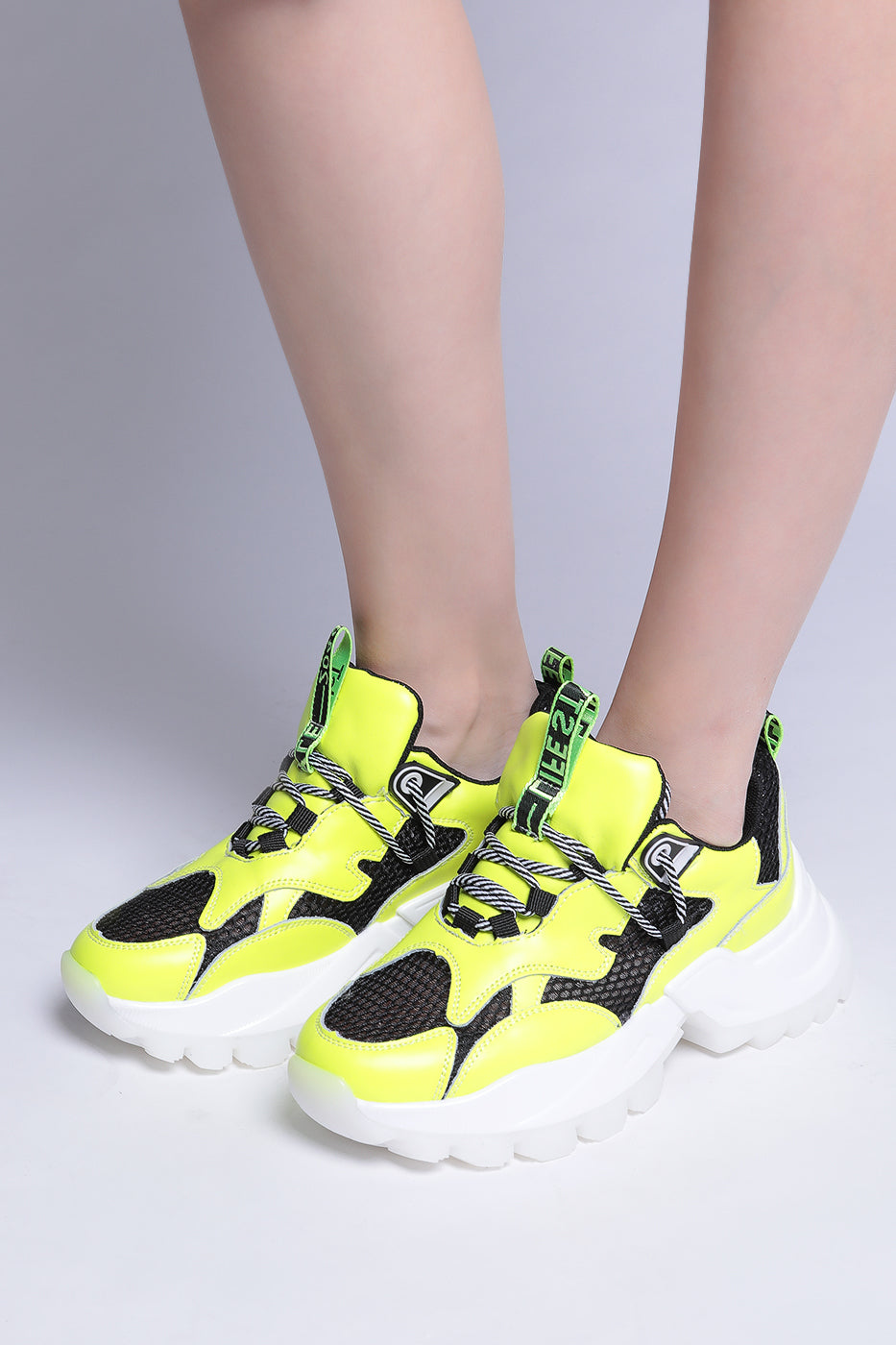 Bolt Chunky Sneakers - Neon