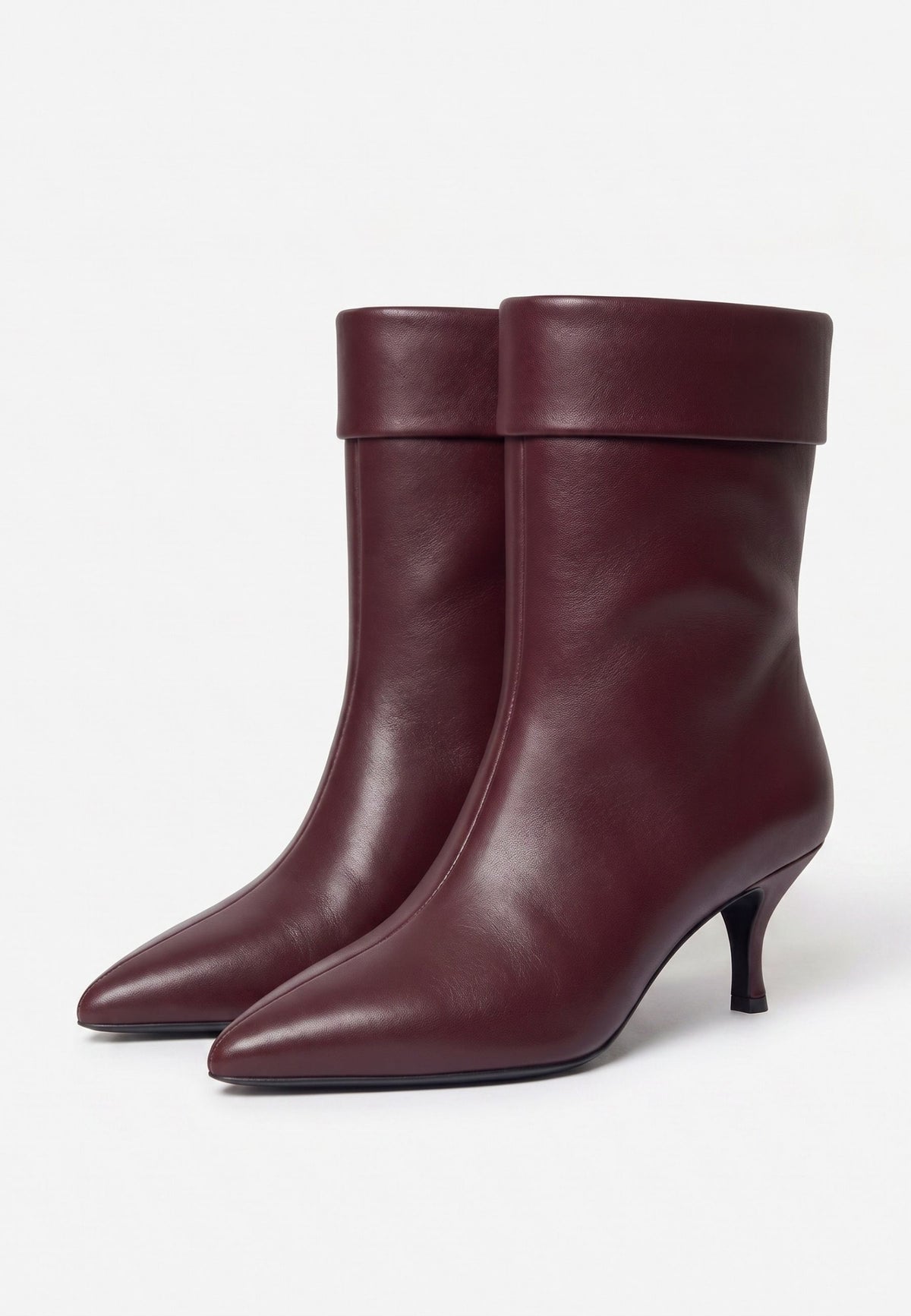 Ankelstøvler med stiletthæl – Bordeaux