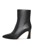 Sculpted Sleek-Heel Ankle Boot - Black