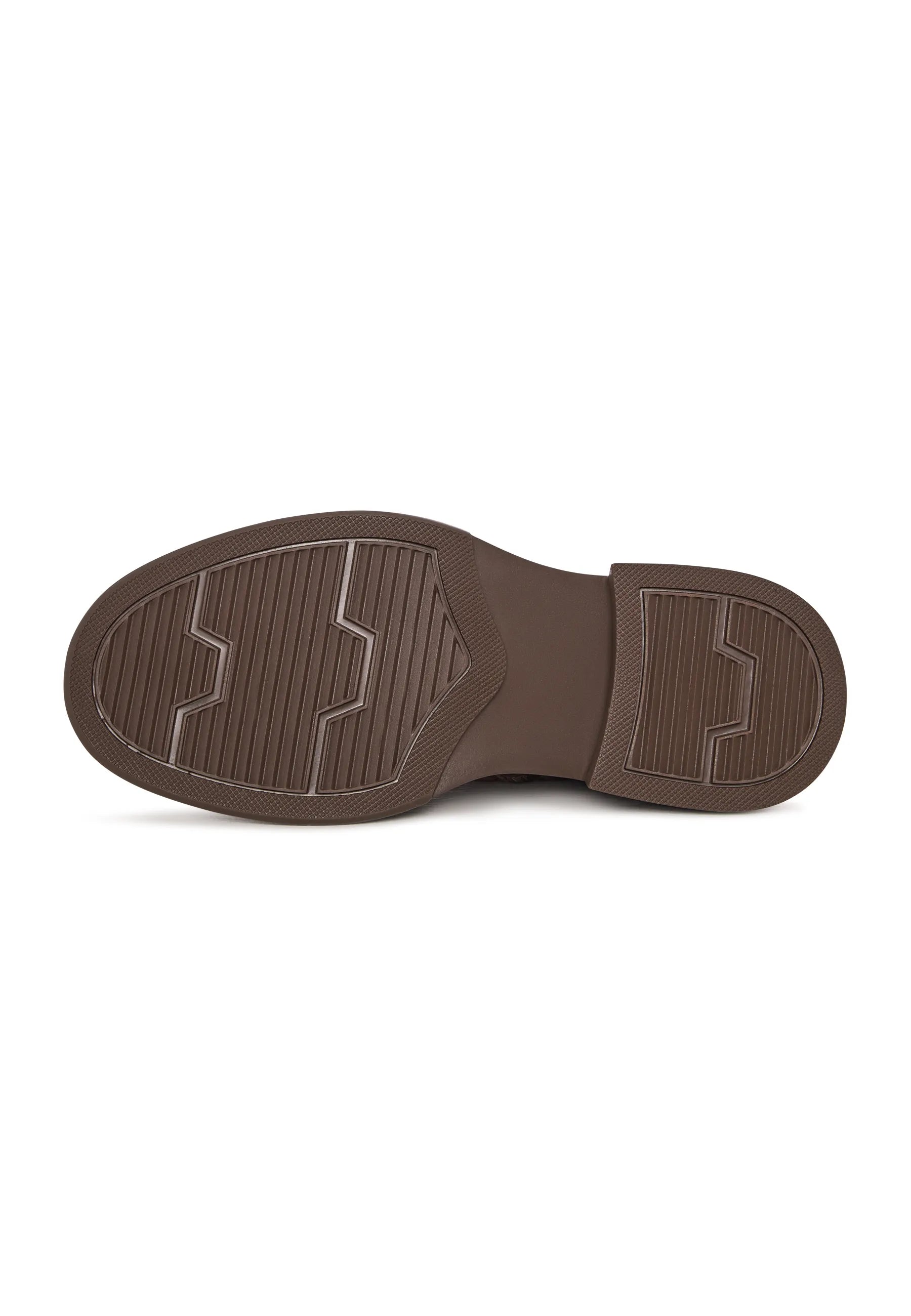 Refined Utility Lace-Up - Brown