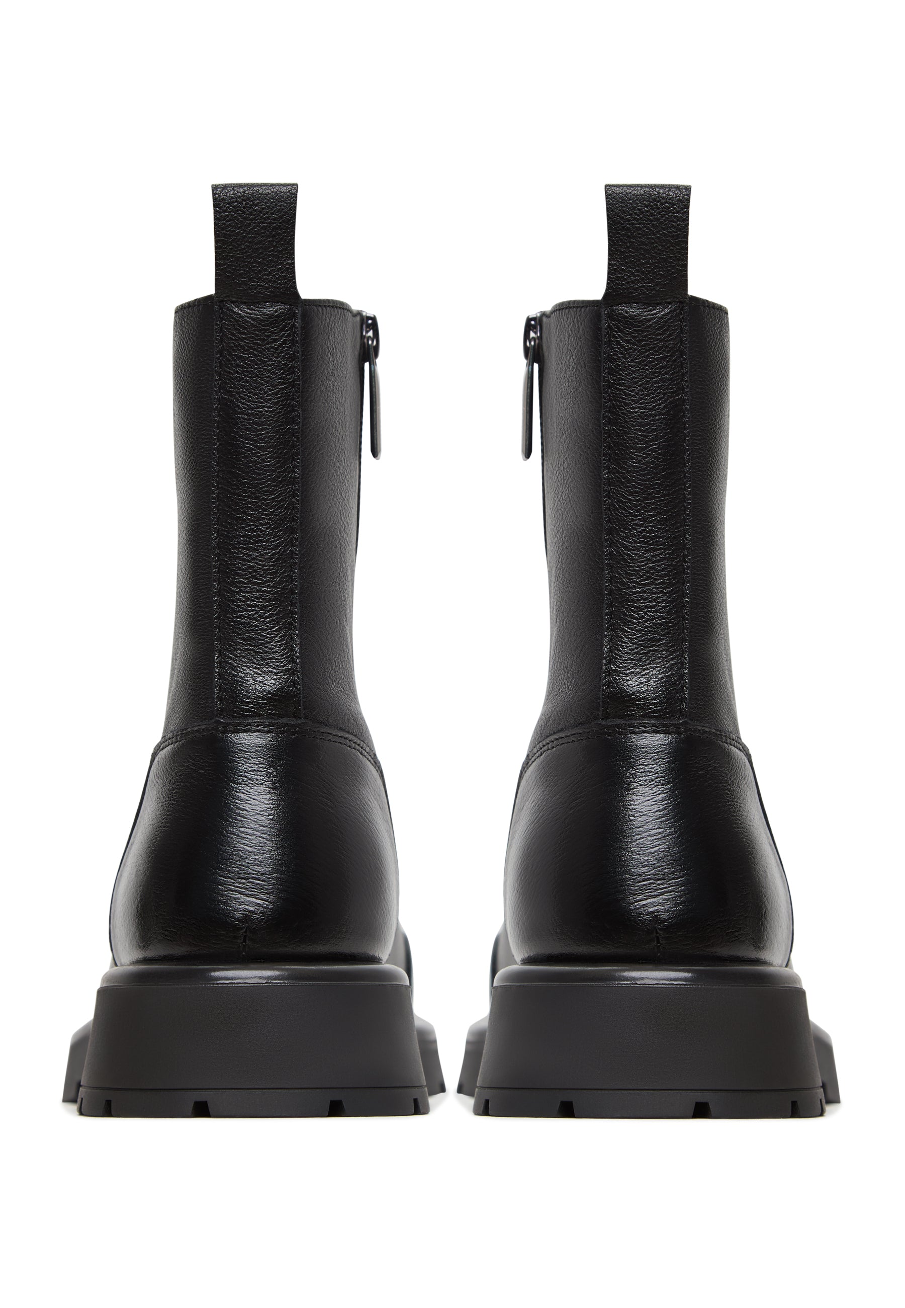 Chunky Ankle Boots Wolle Penelope - Schwarz