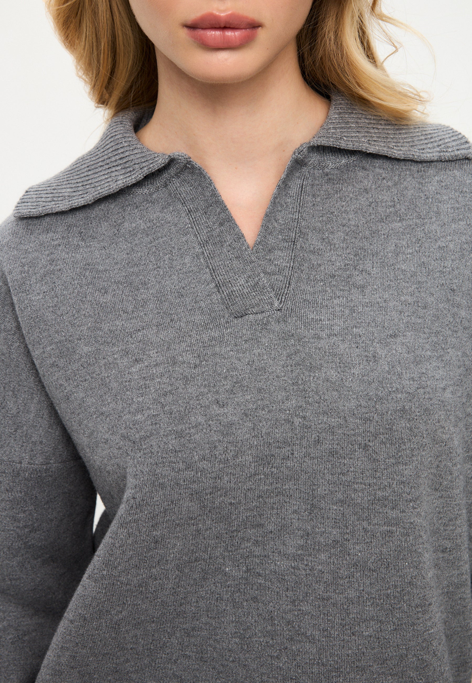 Minimalist Knitwear Set - Gray
