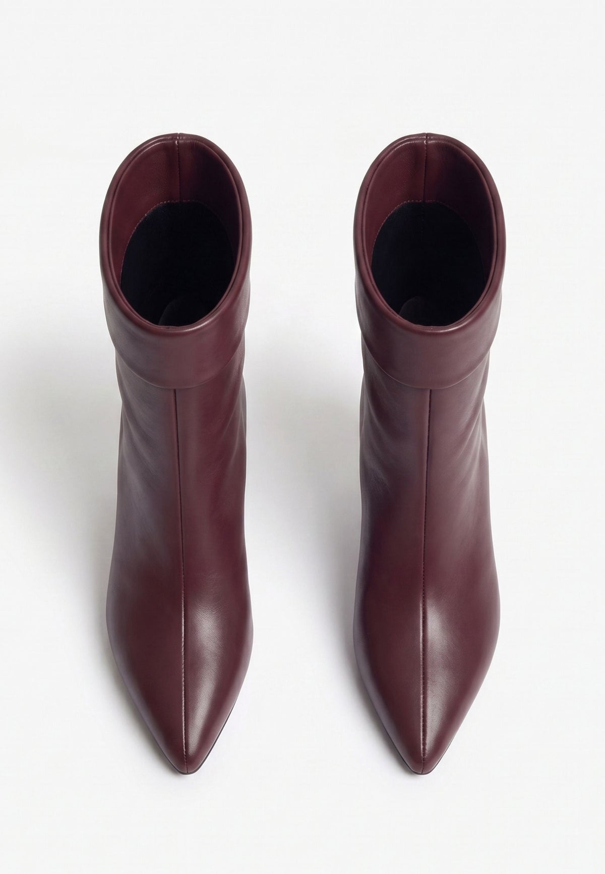 Ankelstøvler med stiletthæl – Bordeaux