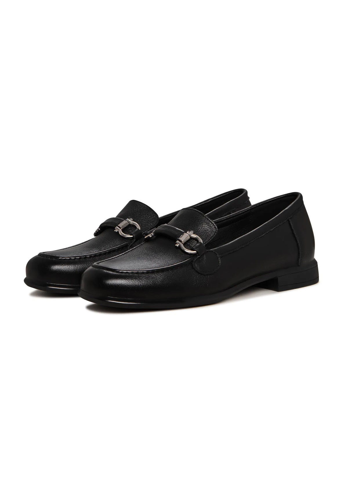 Classic Bit Leather Loafers – Black