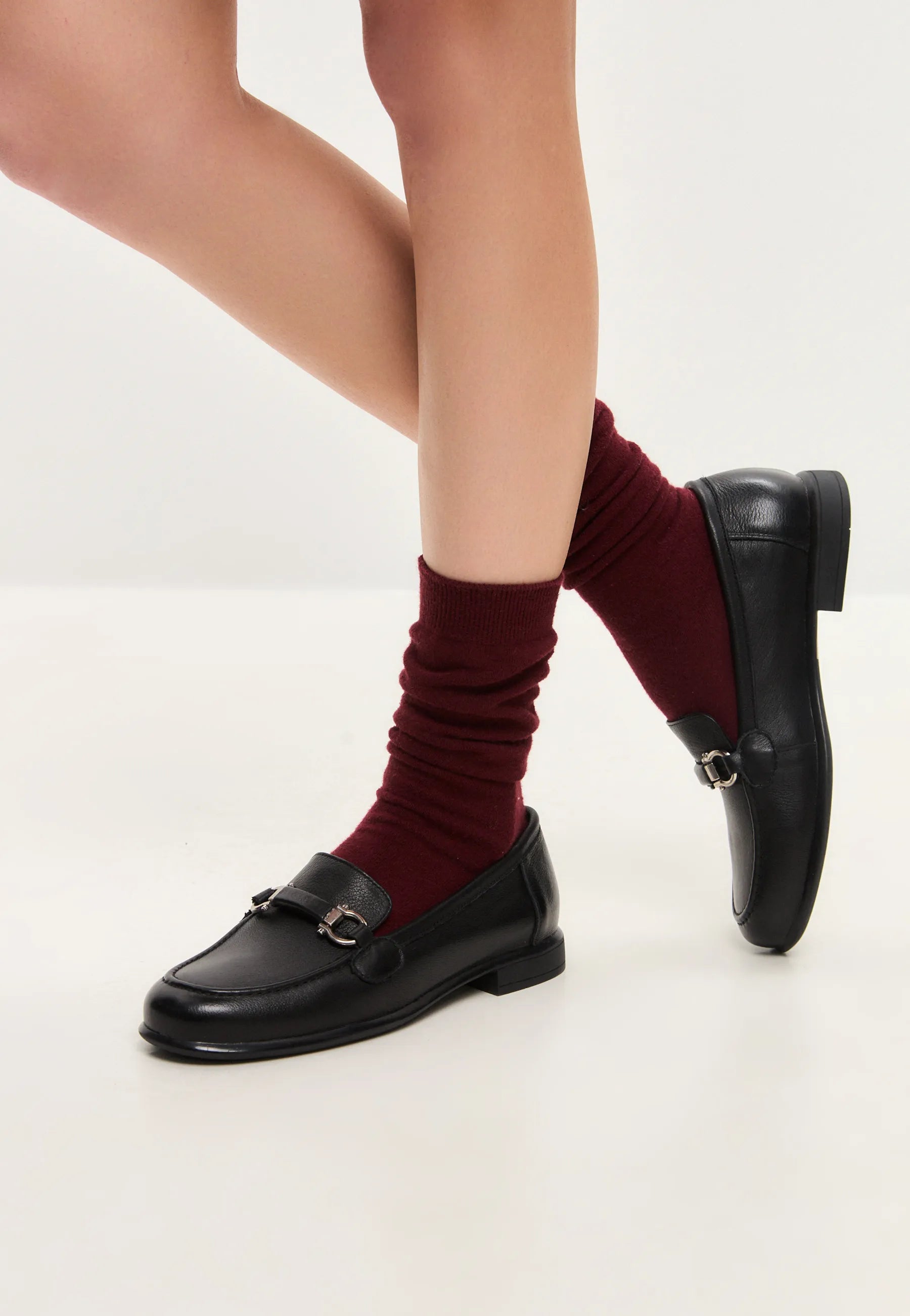 Classic Bit Leather Loafers – Black