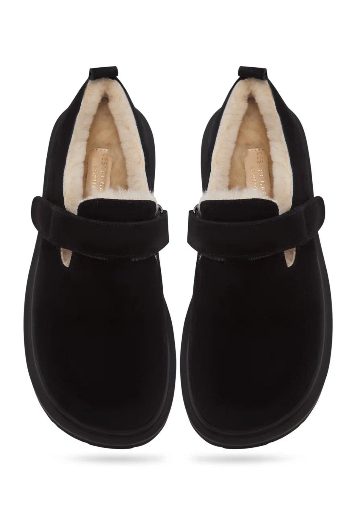 Alpine Grip Fleece Loafers - Black