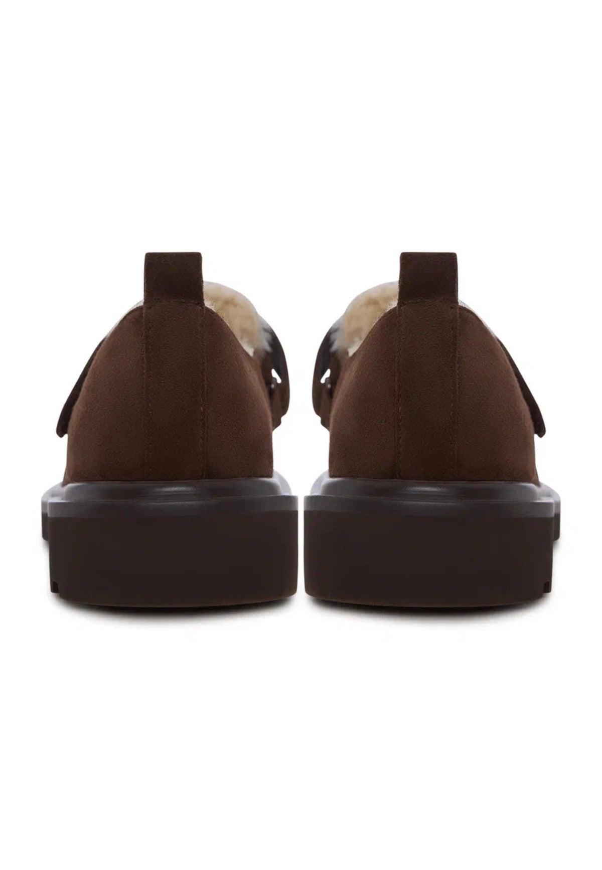 Alpine Grip Fleece Loafers - Brown