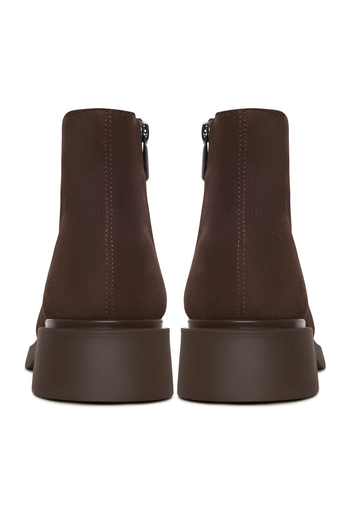Sculpted Zip Loafer Boot - Brown