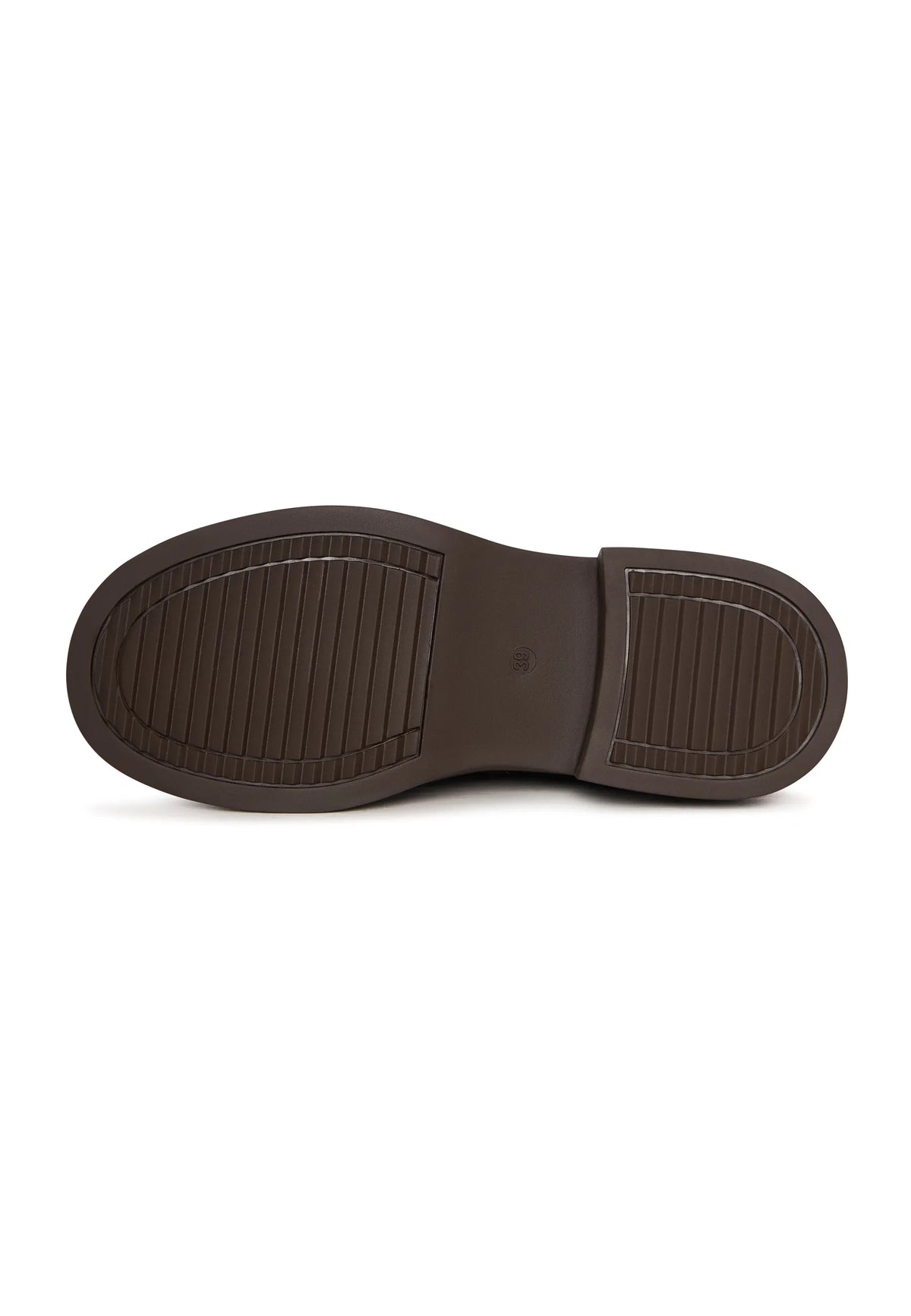 Sculpted Zip Loafer Boot - Brown