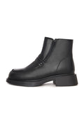 Sculpted Zip Loafer Boot - Black