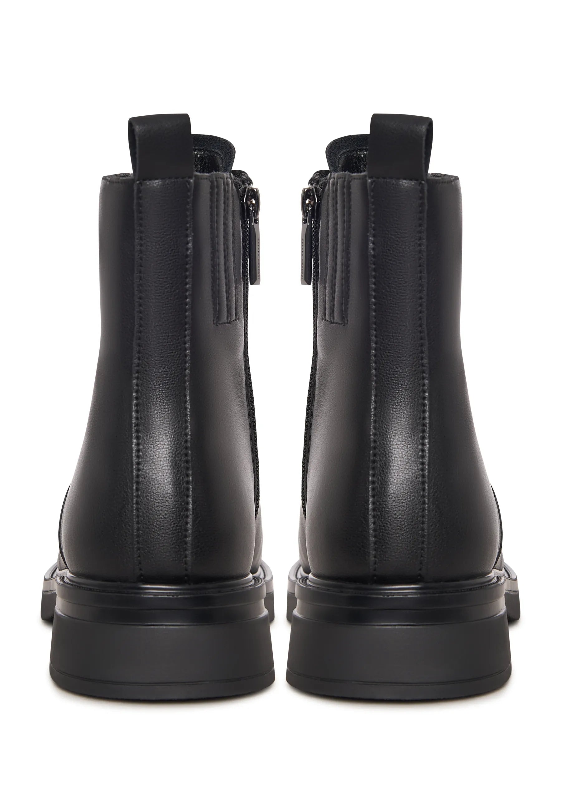 Structured Leather Combat Boot