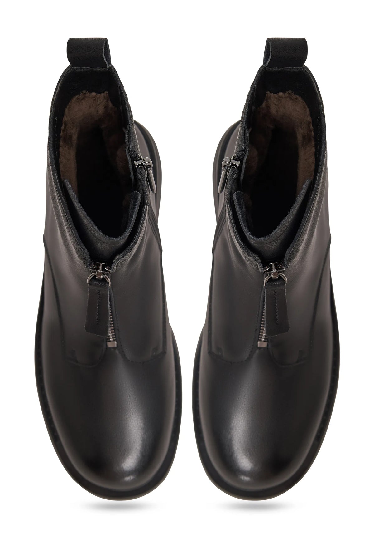 Structured Leather Combat Boot