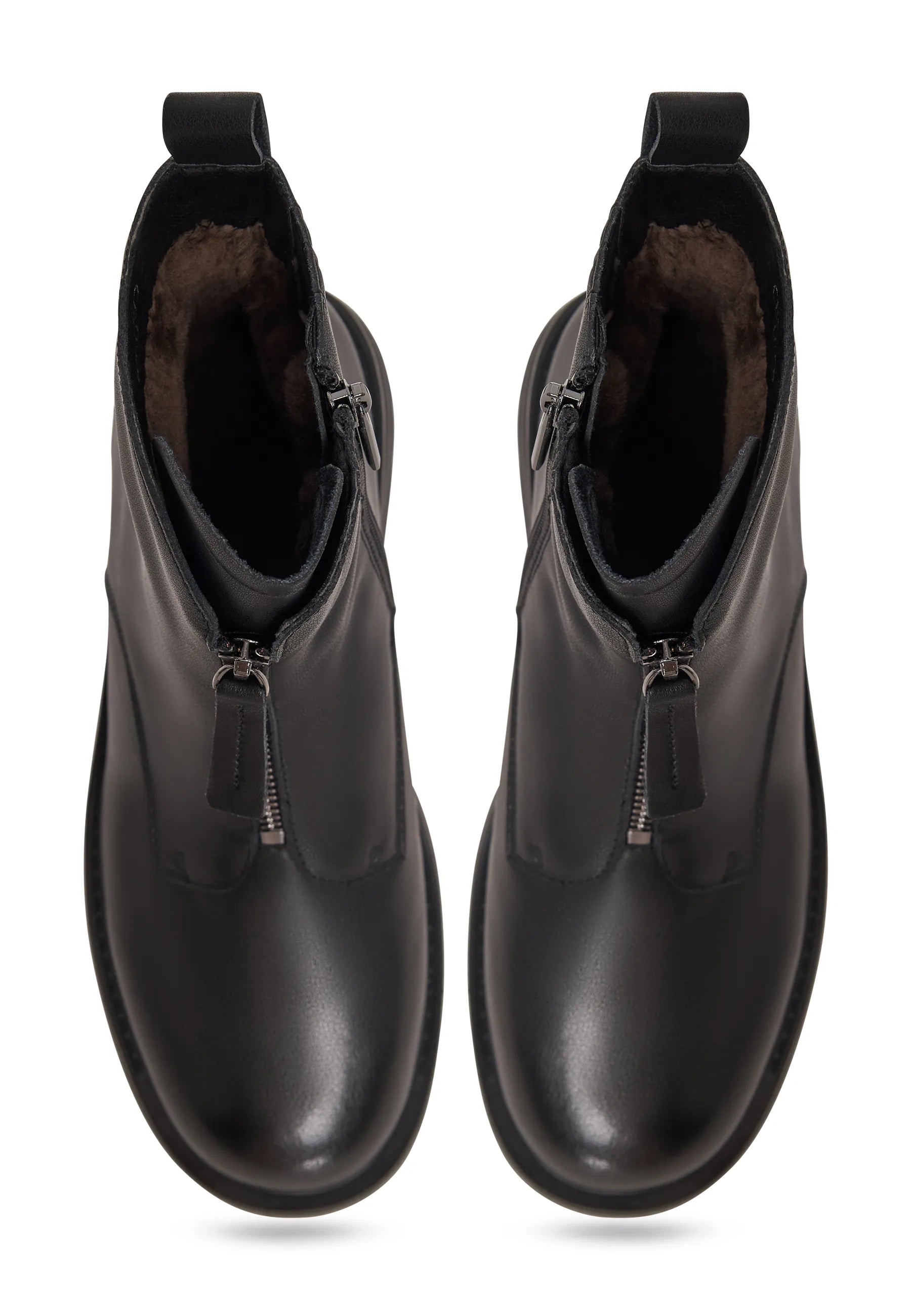 Structured Leather Combat Boot
