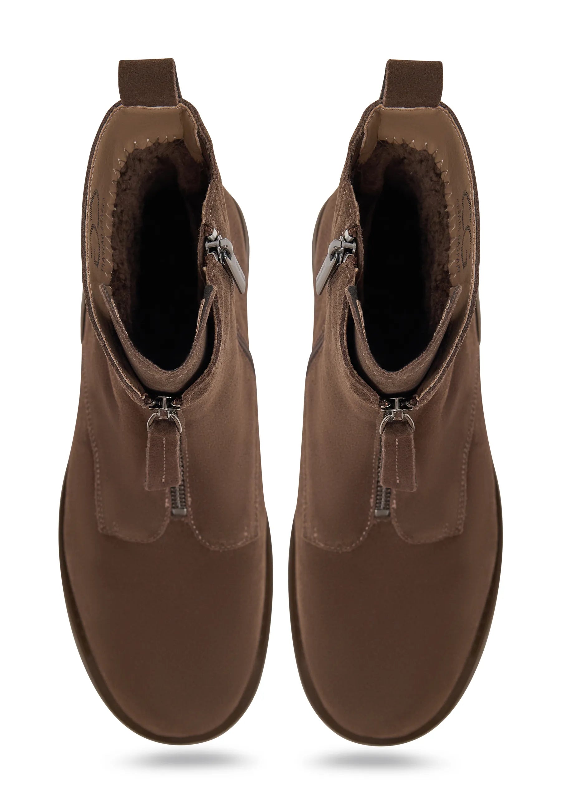 Structured Suede Combat Boot