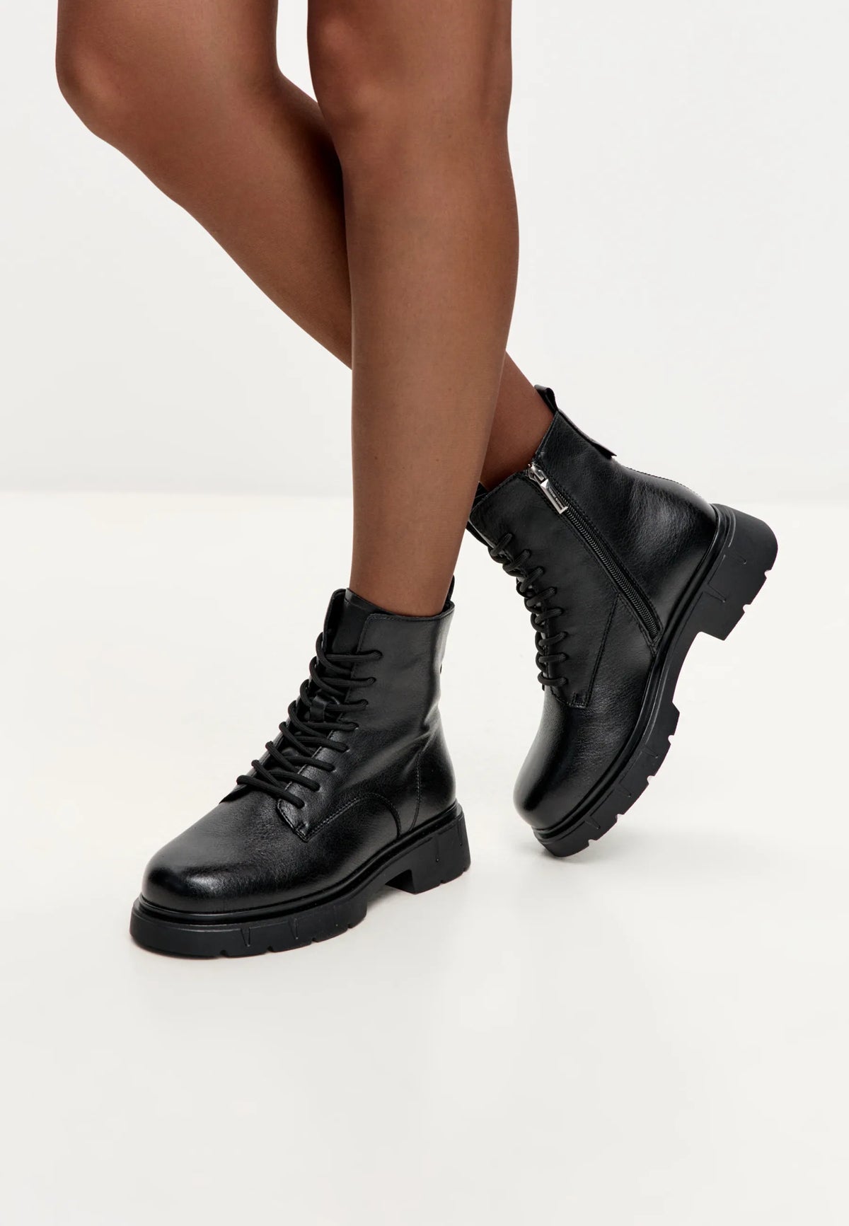Lace-Up Combat Boots