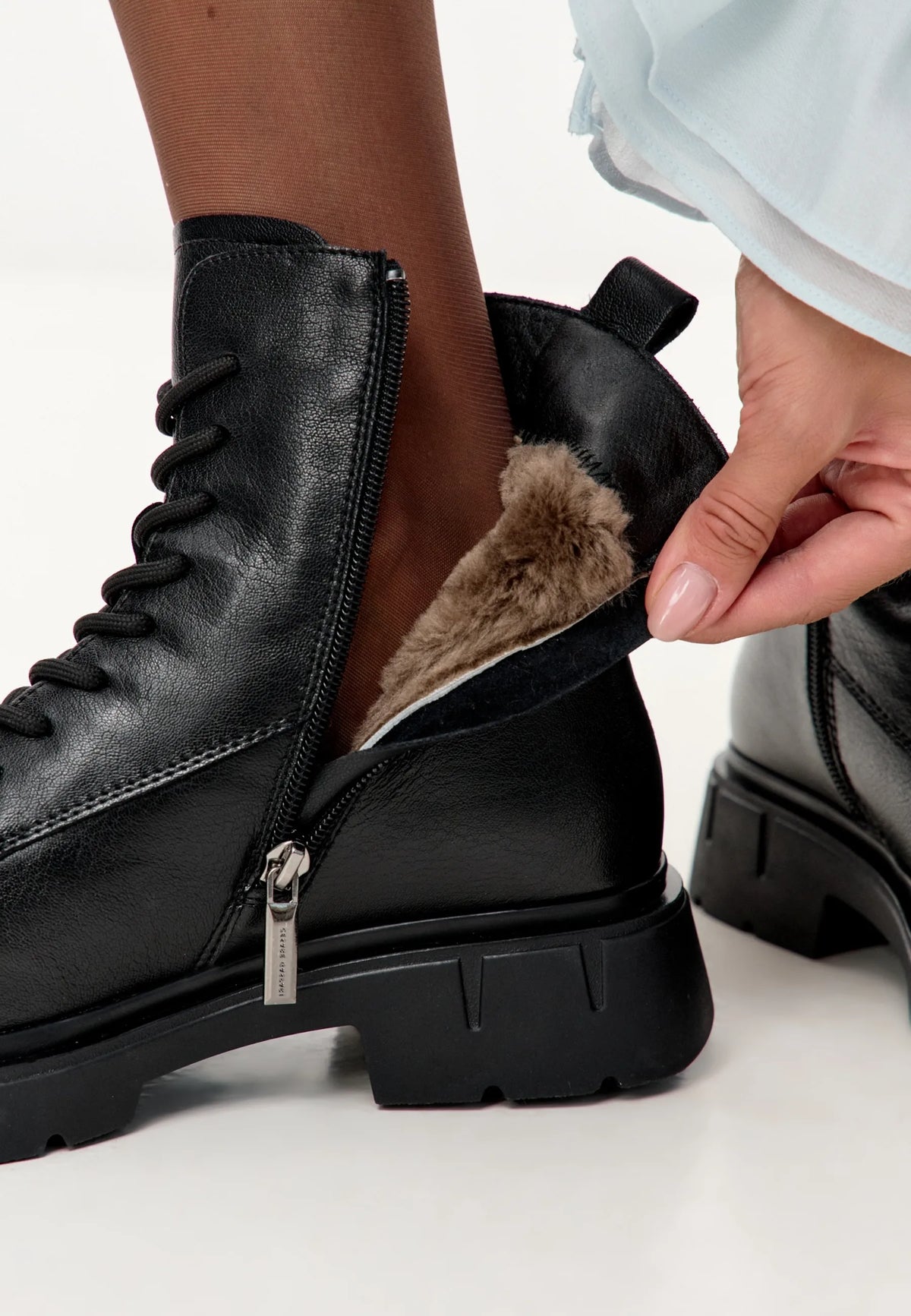 Lace-Up Combat Boots