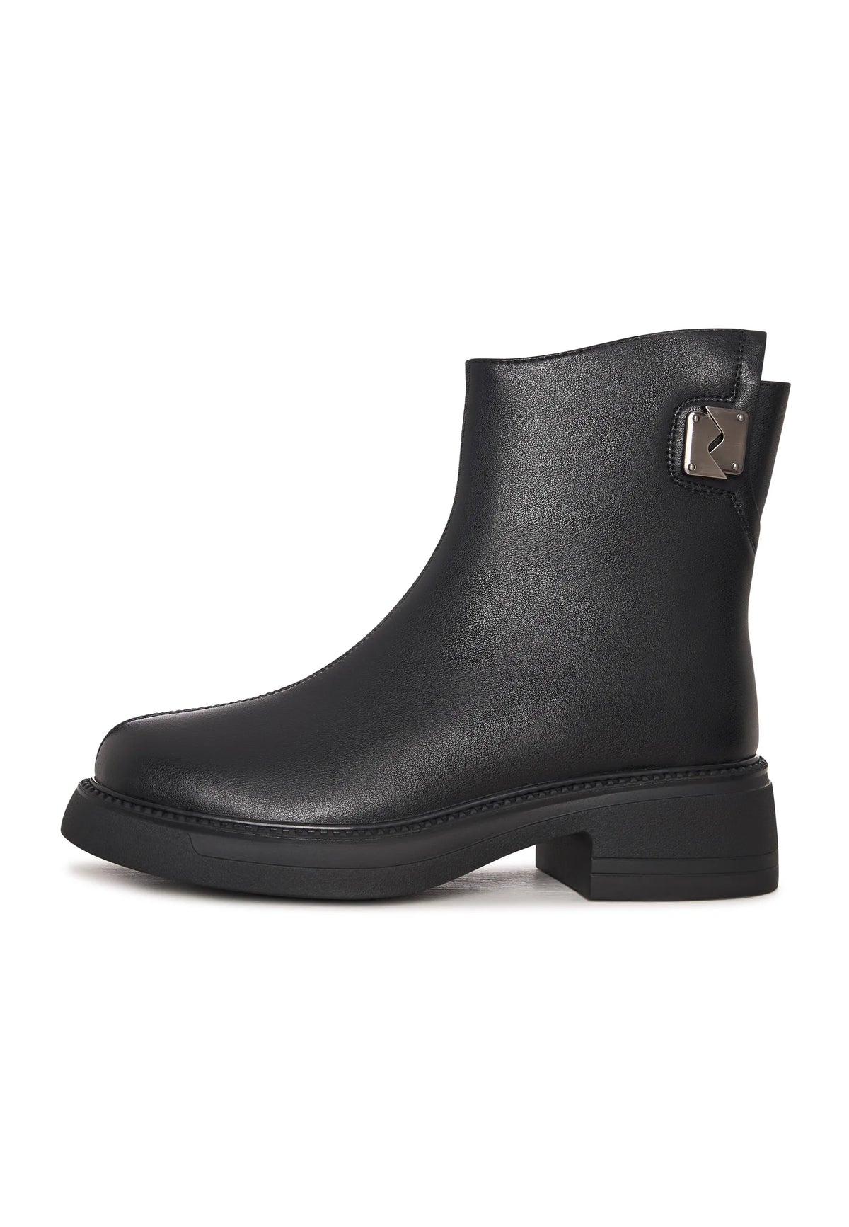 Dekor-Schnallenstiefel - Schwarz