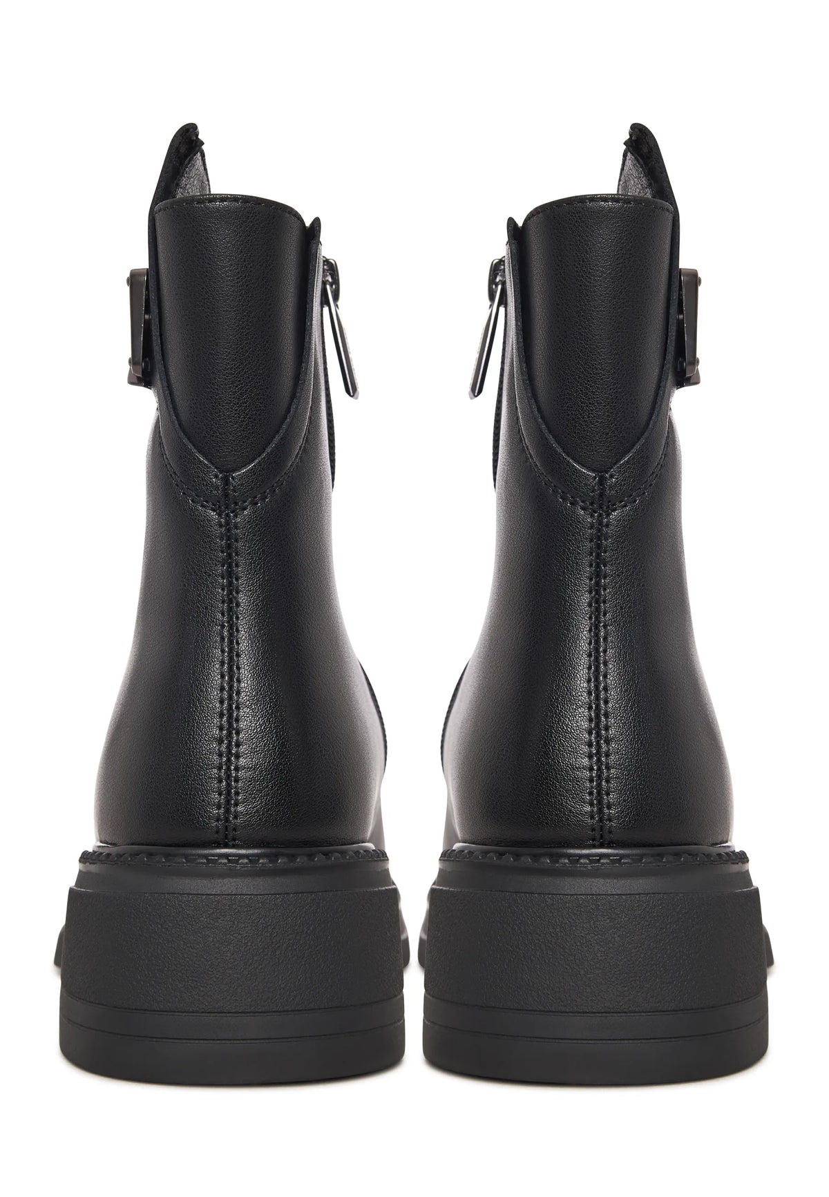 Dekor-Schnallenstiefel - Schwarz